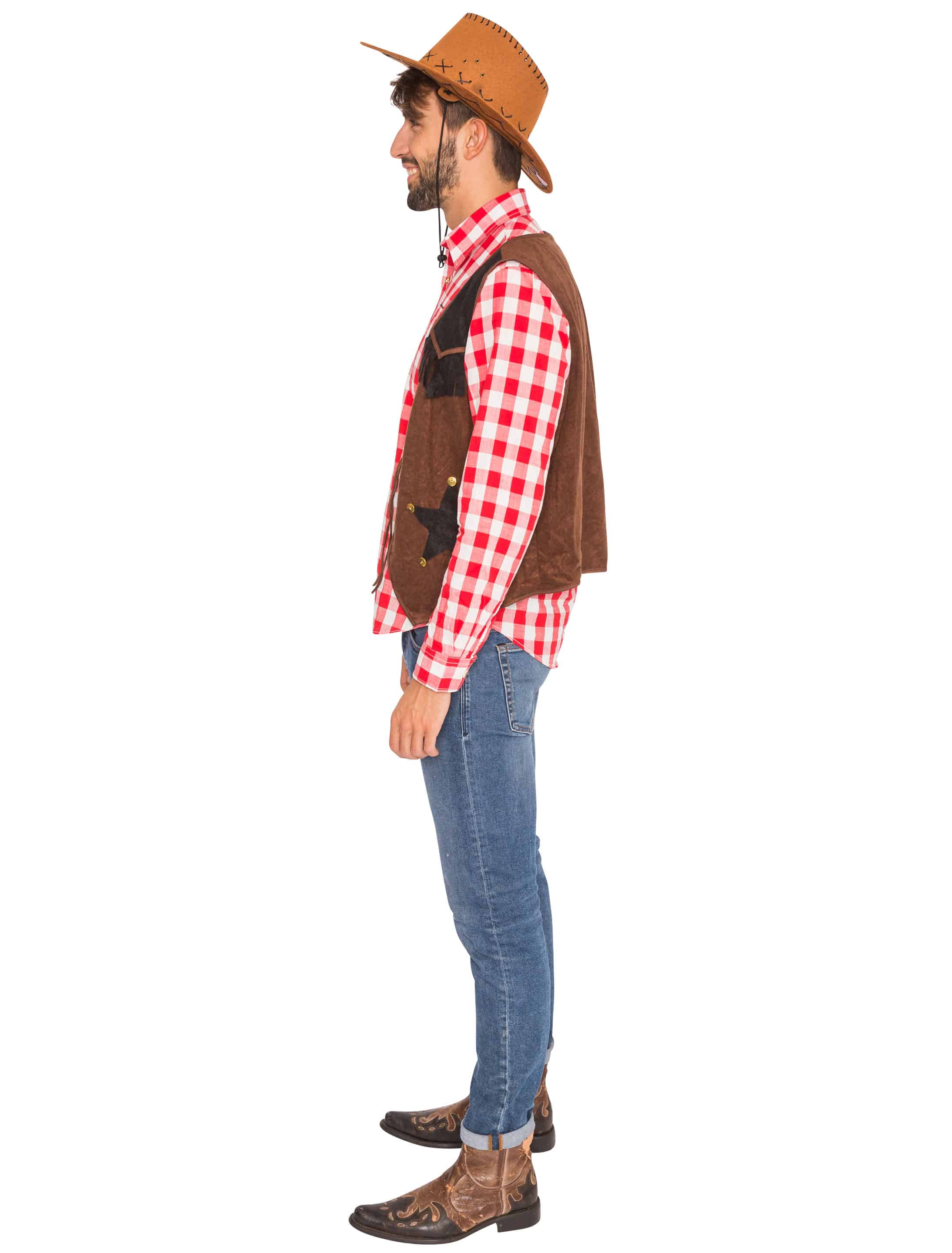 Weste Cowboy braun 64 Weste Cowboy braun 64