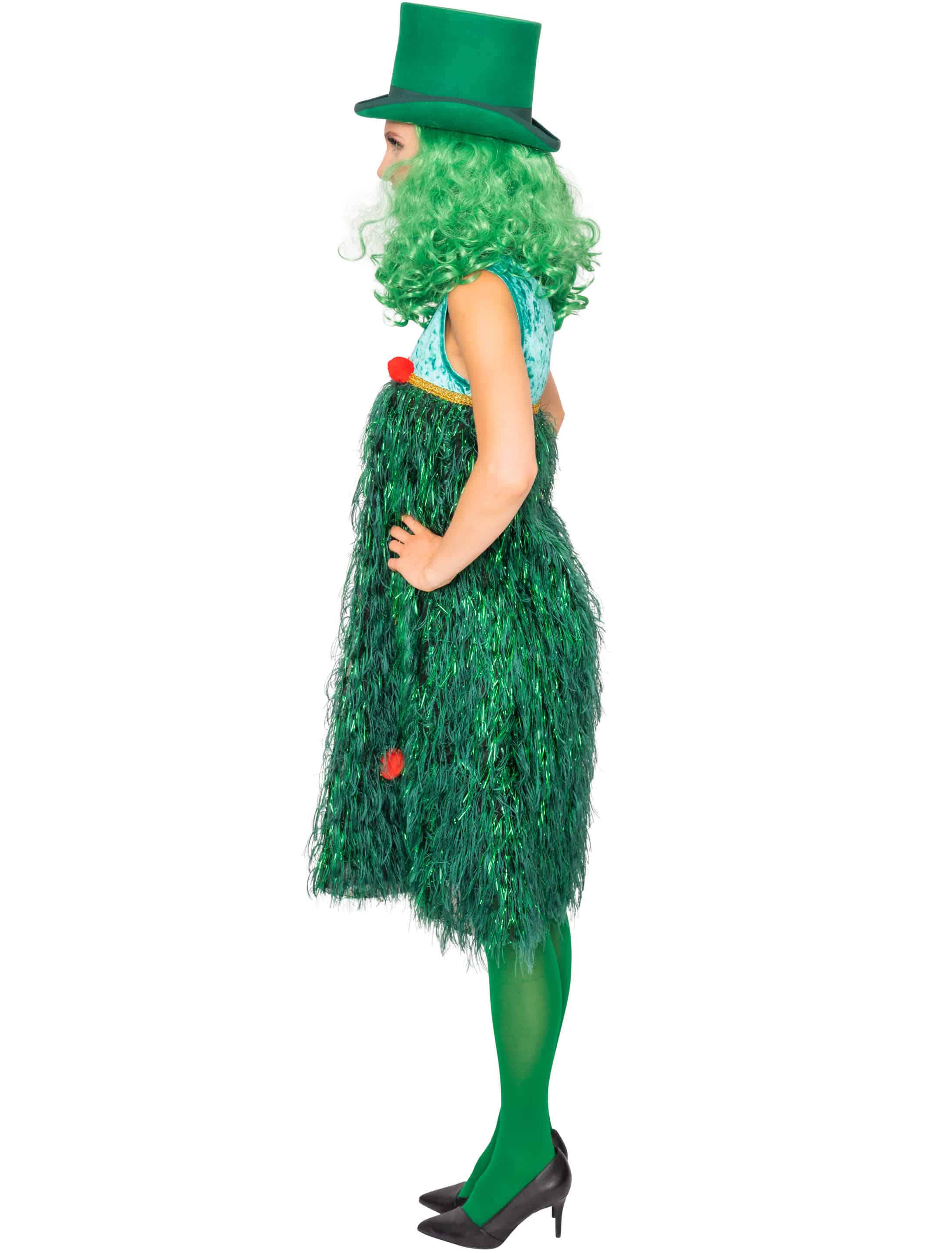 Kleid Weihnachtsbaum Damen grün L/XL