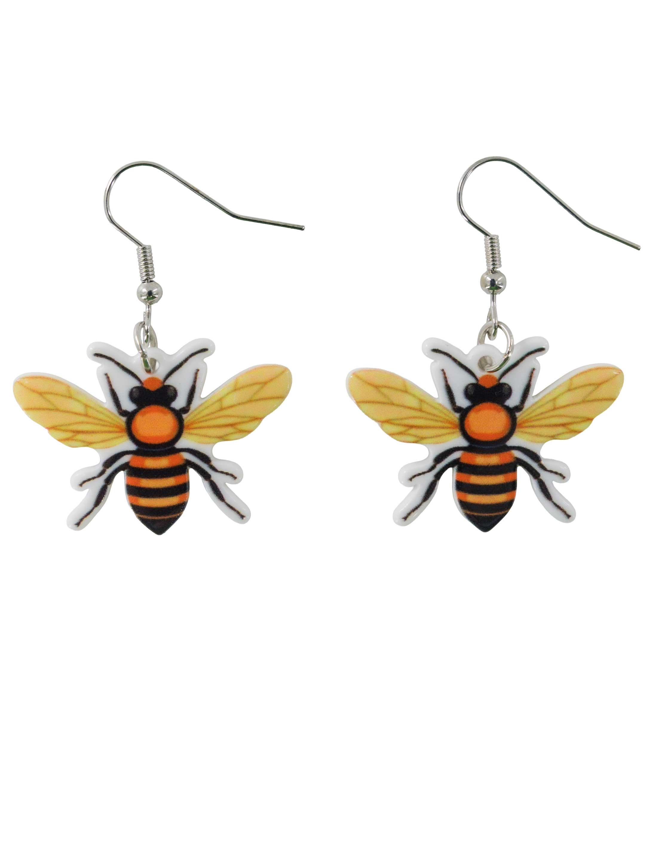 Ohrringe Biene Damen schwarz/gelb
