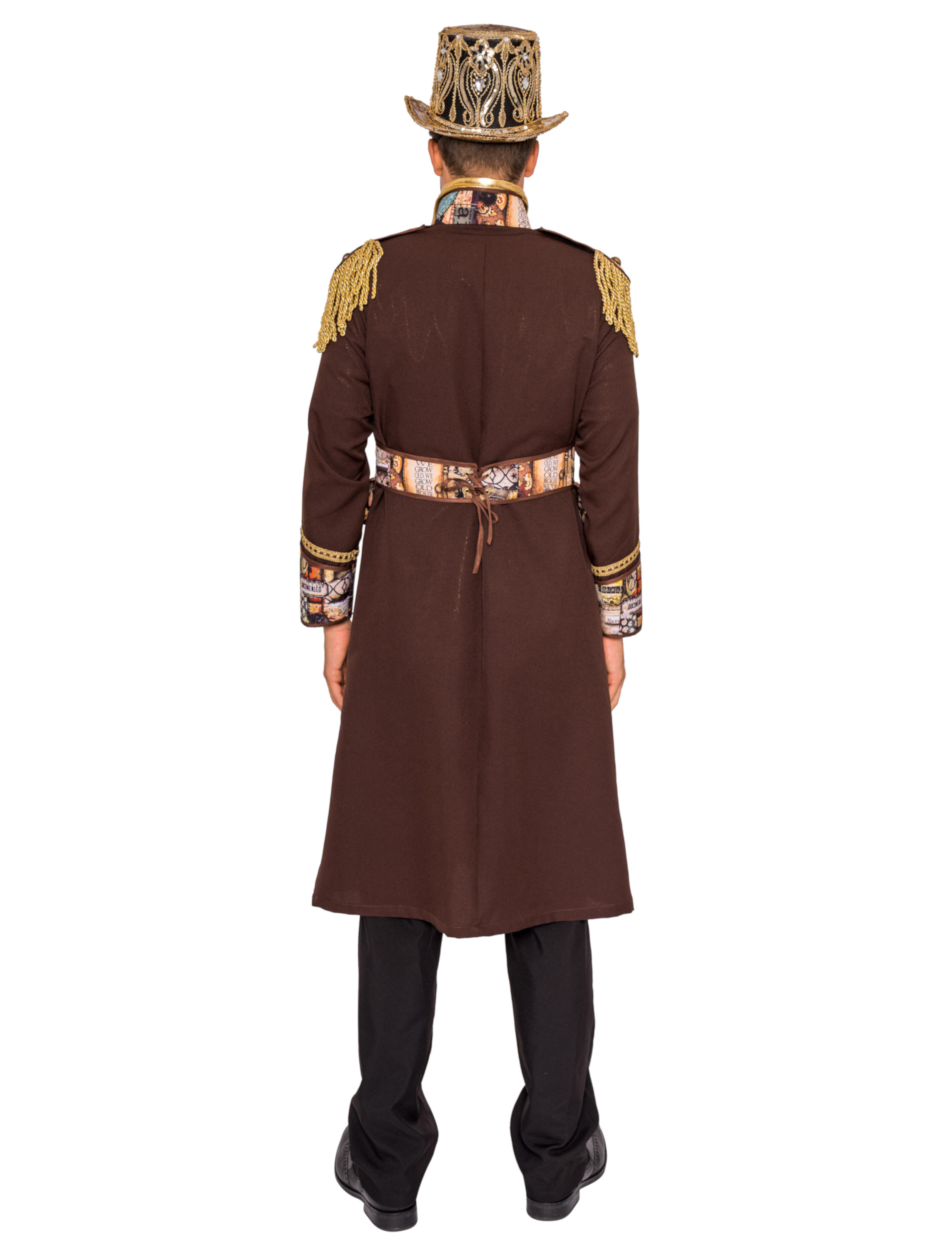 Uniformmantel Steampunk Herren Herren braun 54