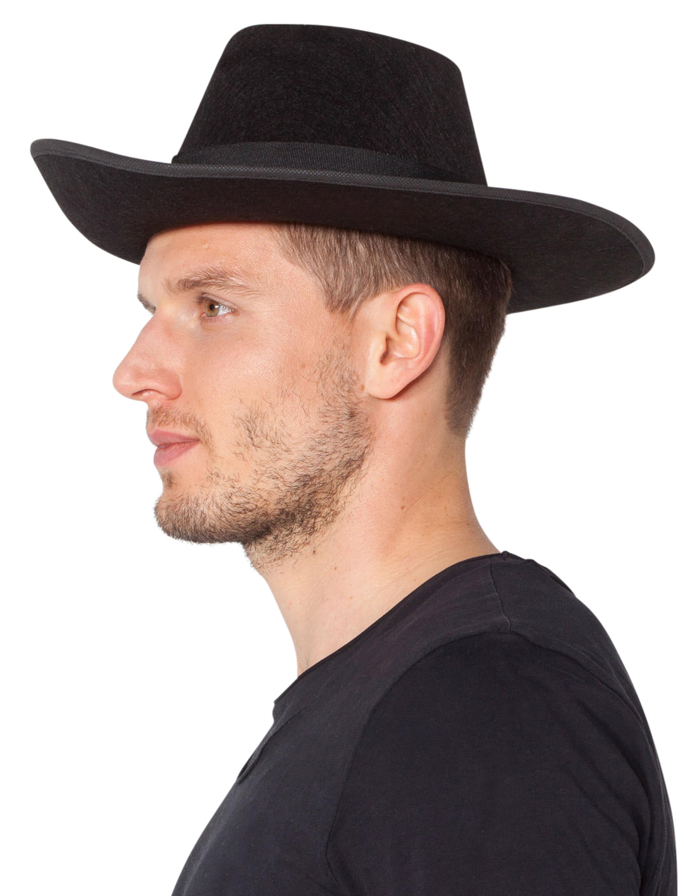 Musketier Hut Filz schwarz Musketier Hut Filz schwarz