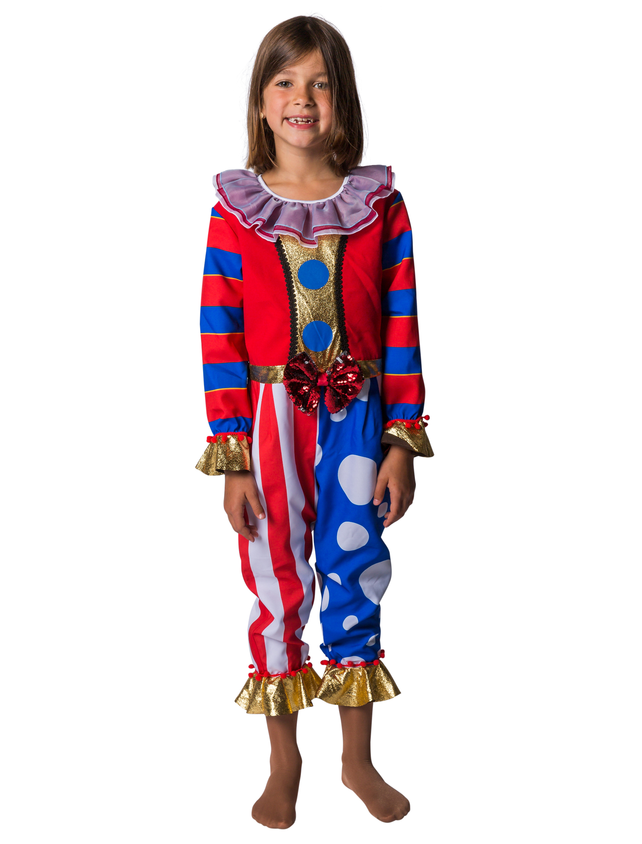 Jumpsuit Clown Kinder mehrfarbig 116-128