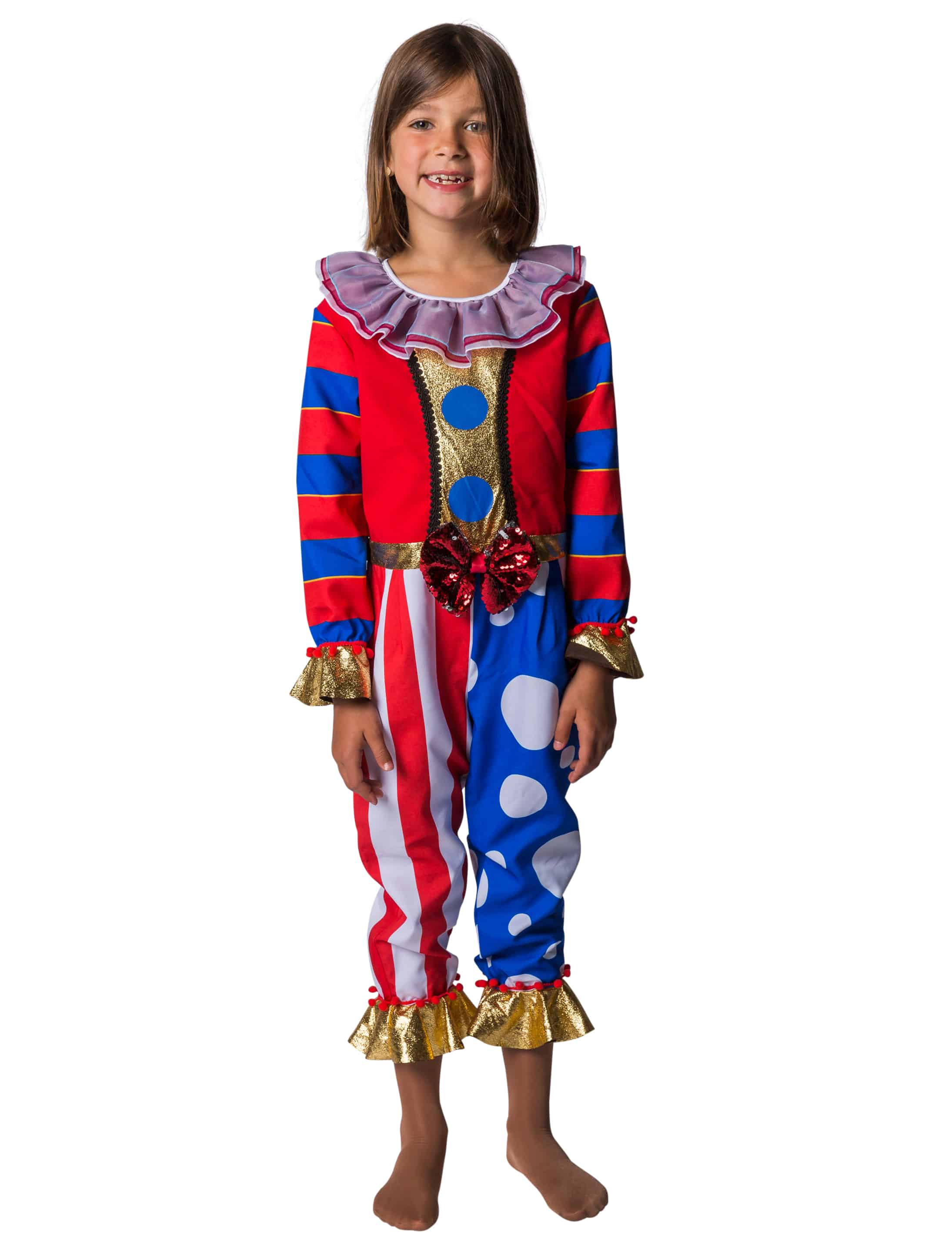 Jumpsuit Clown Kinder mehrfarbig 116-128 Jumpsuit Clown Kinder mehrfarbig 116-128