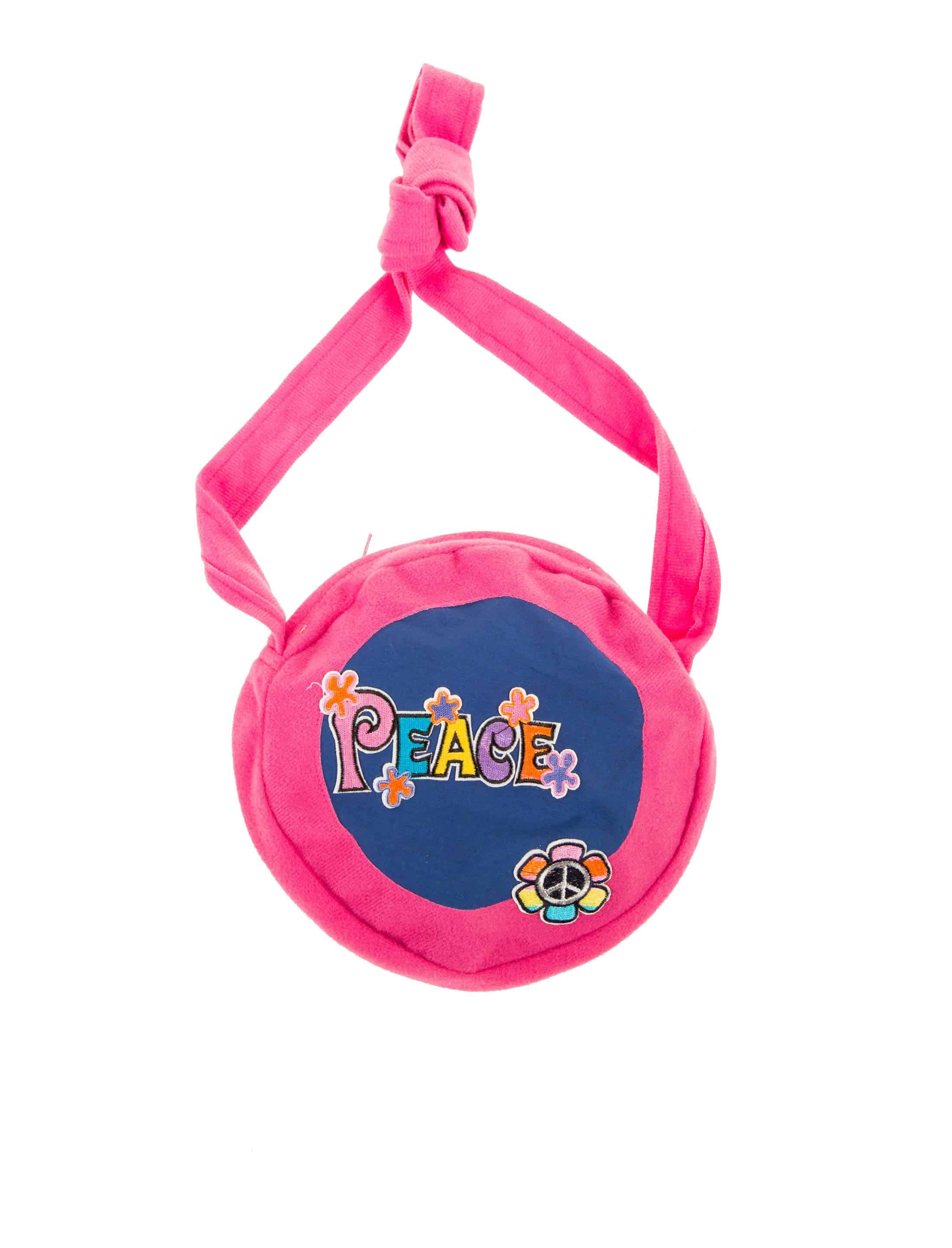 Tasche Schriftzug Peace pink