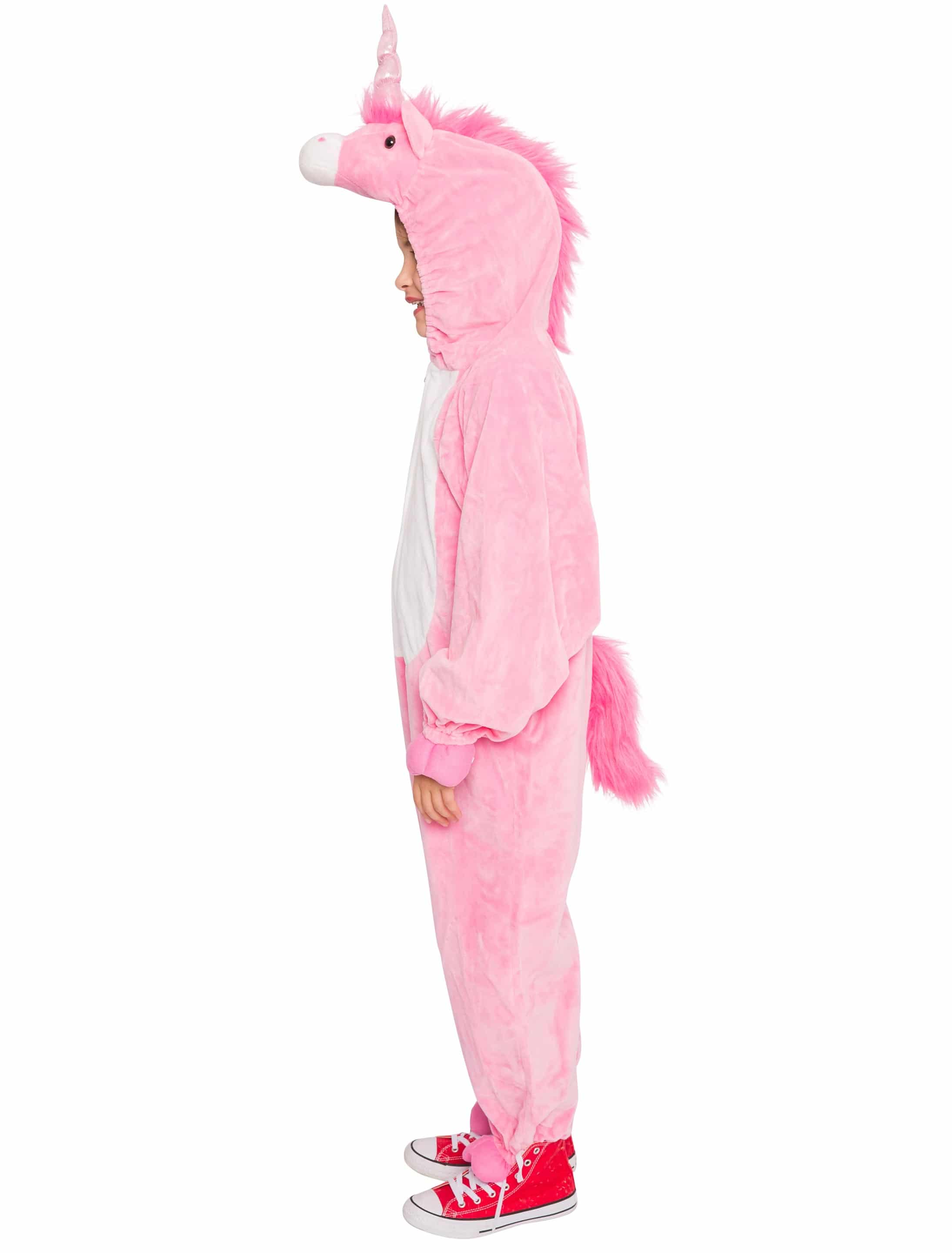 Overall Plüsch Einhorn Kinder rosa 98-104