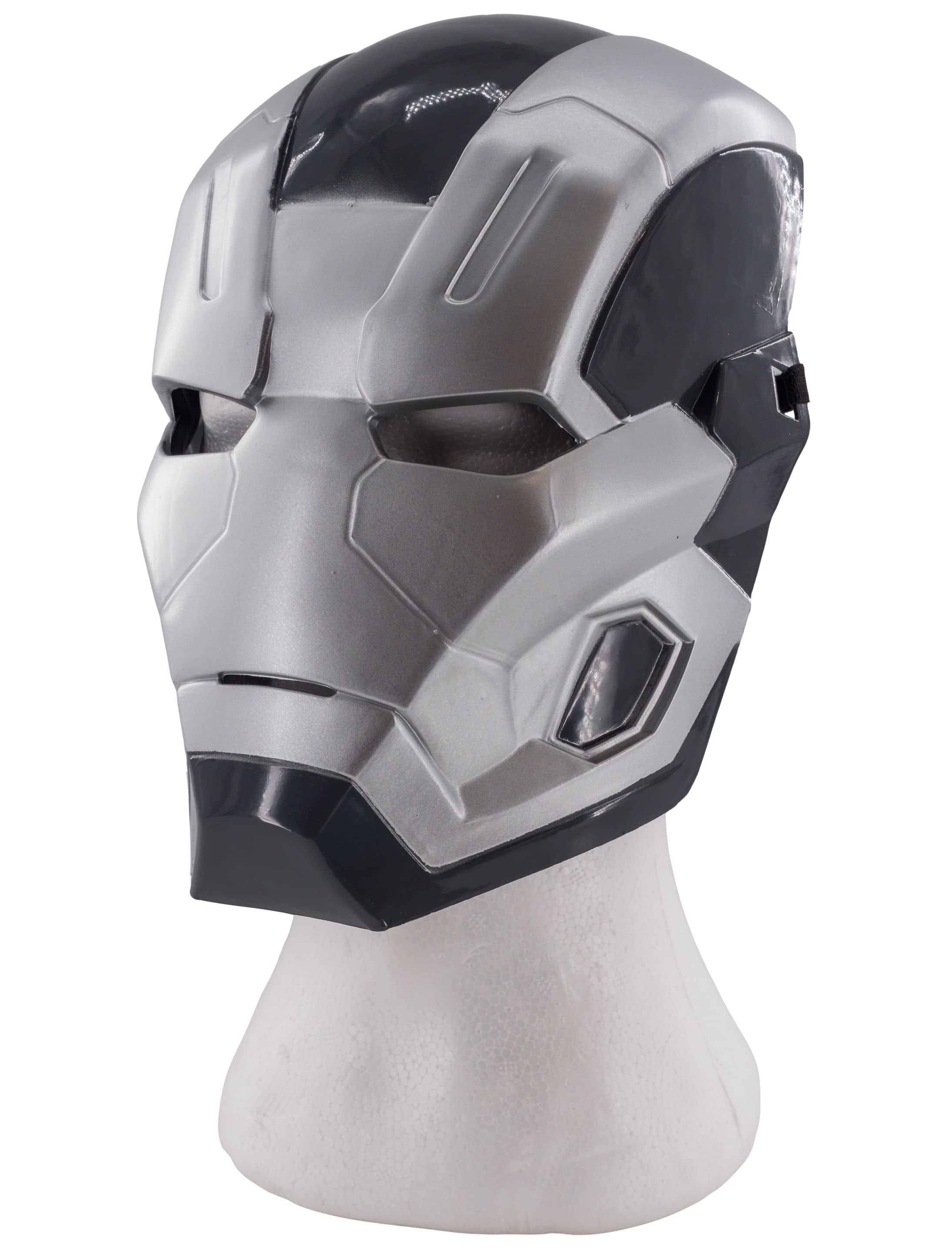 Maske War Machine schwarz/silber one size