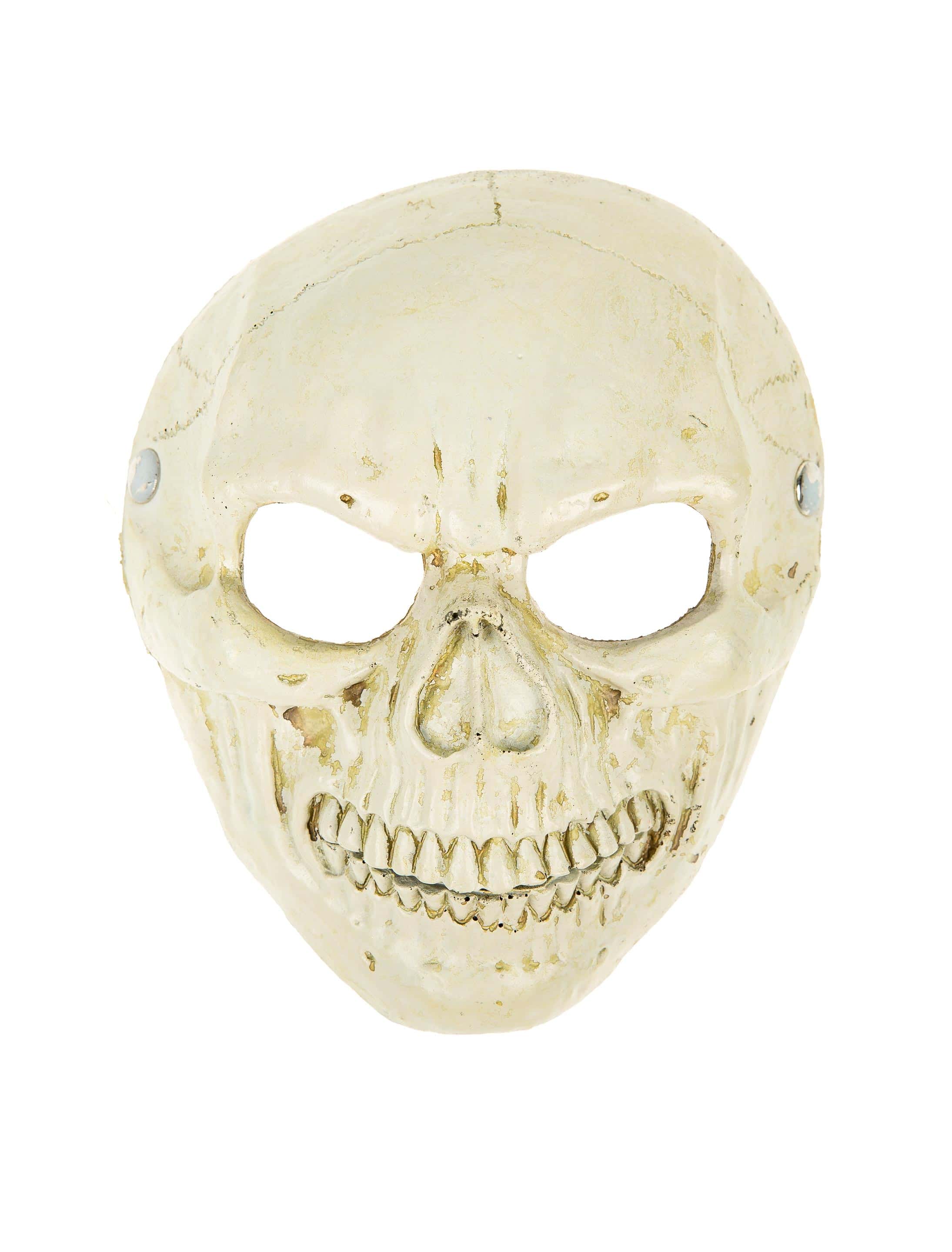 Maske Totenkopf weiß