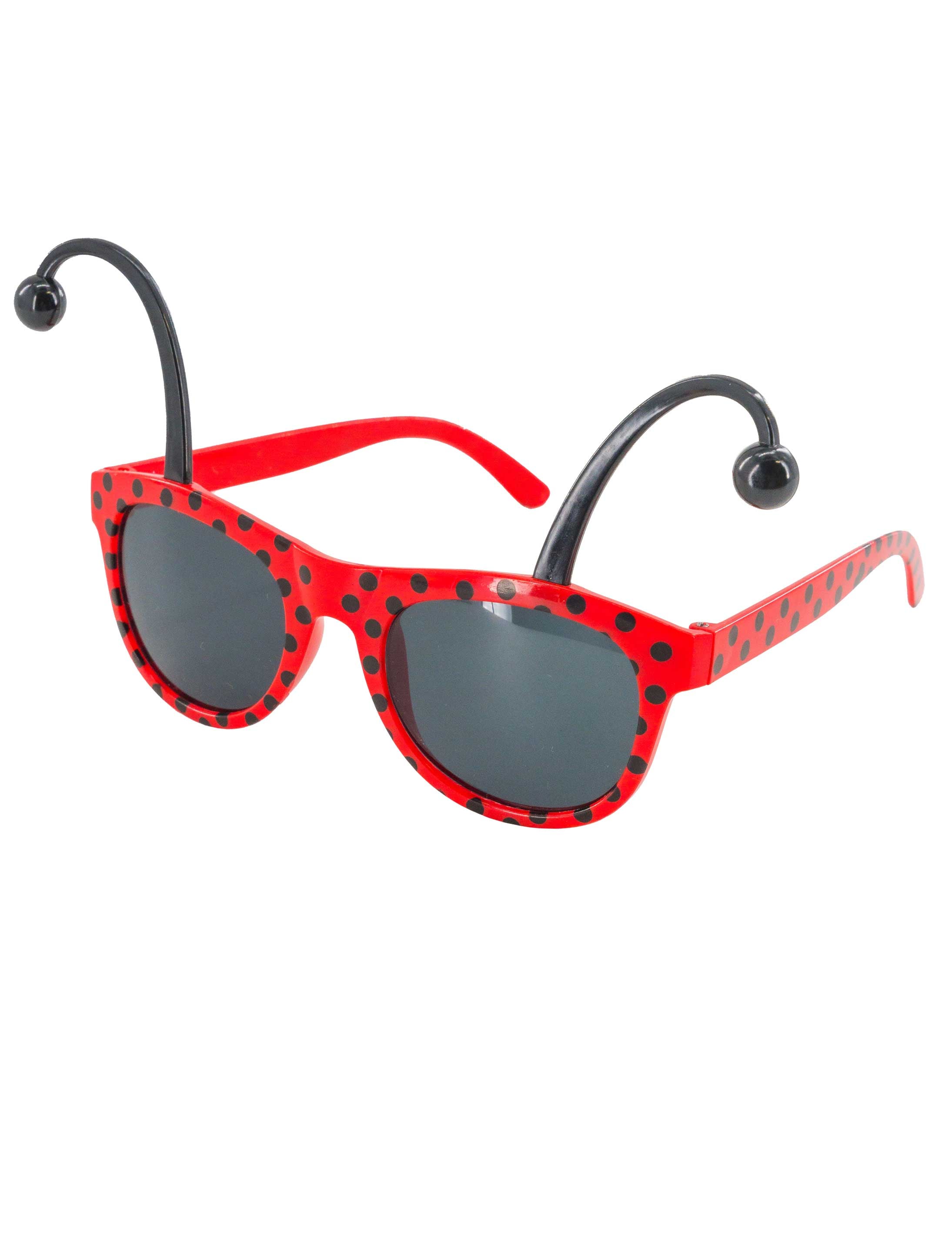 Brille Marienkäfer rot/schwarz