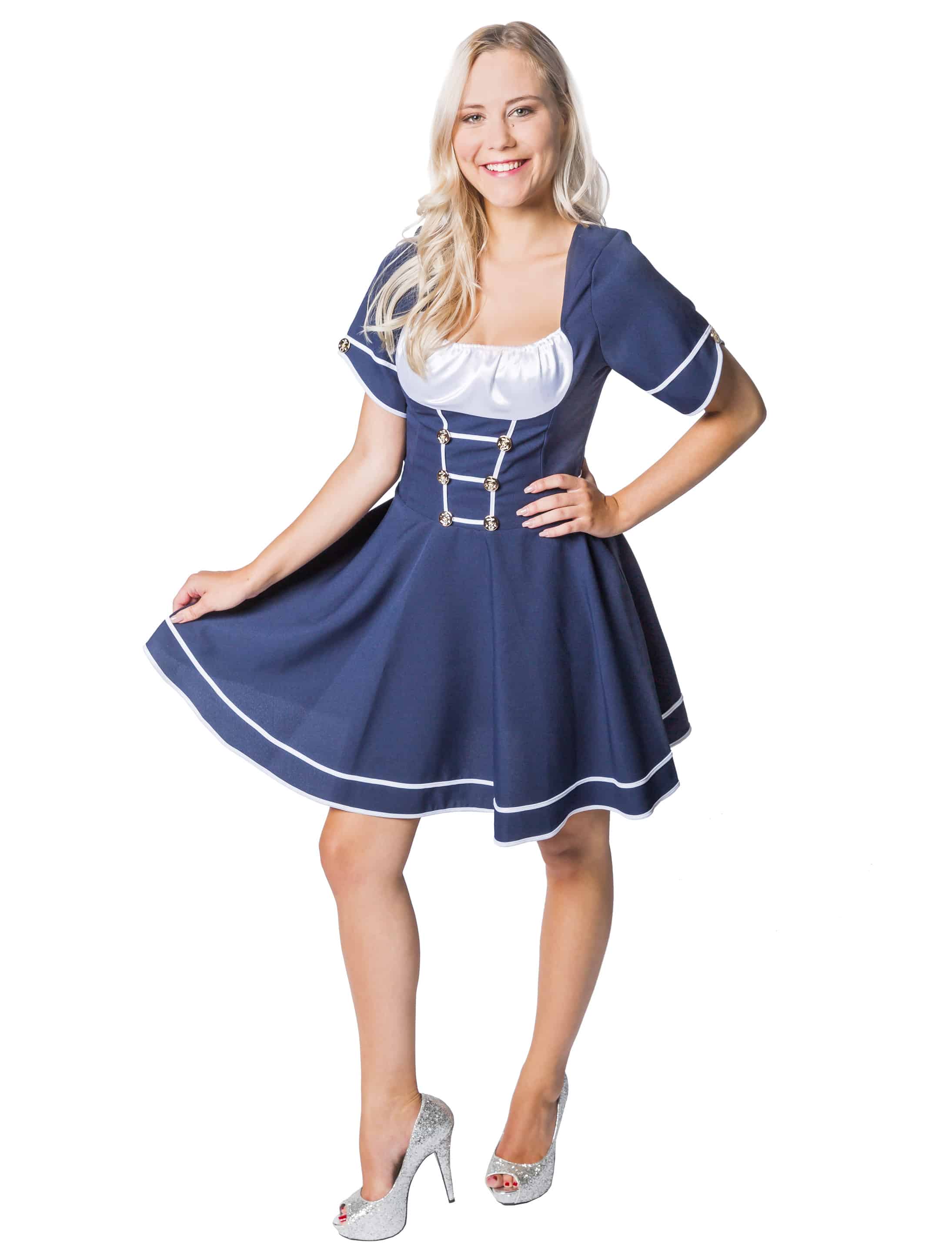 Kleid Matrosin blau S