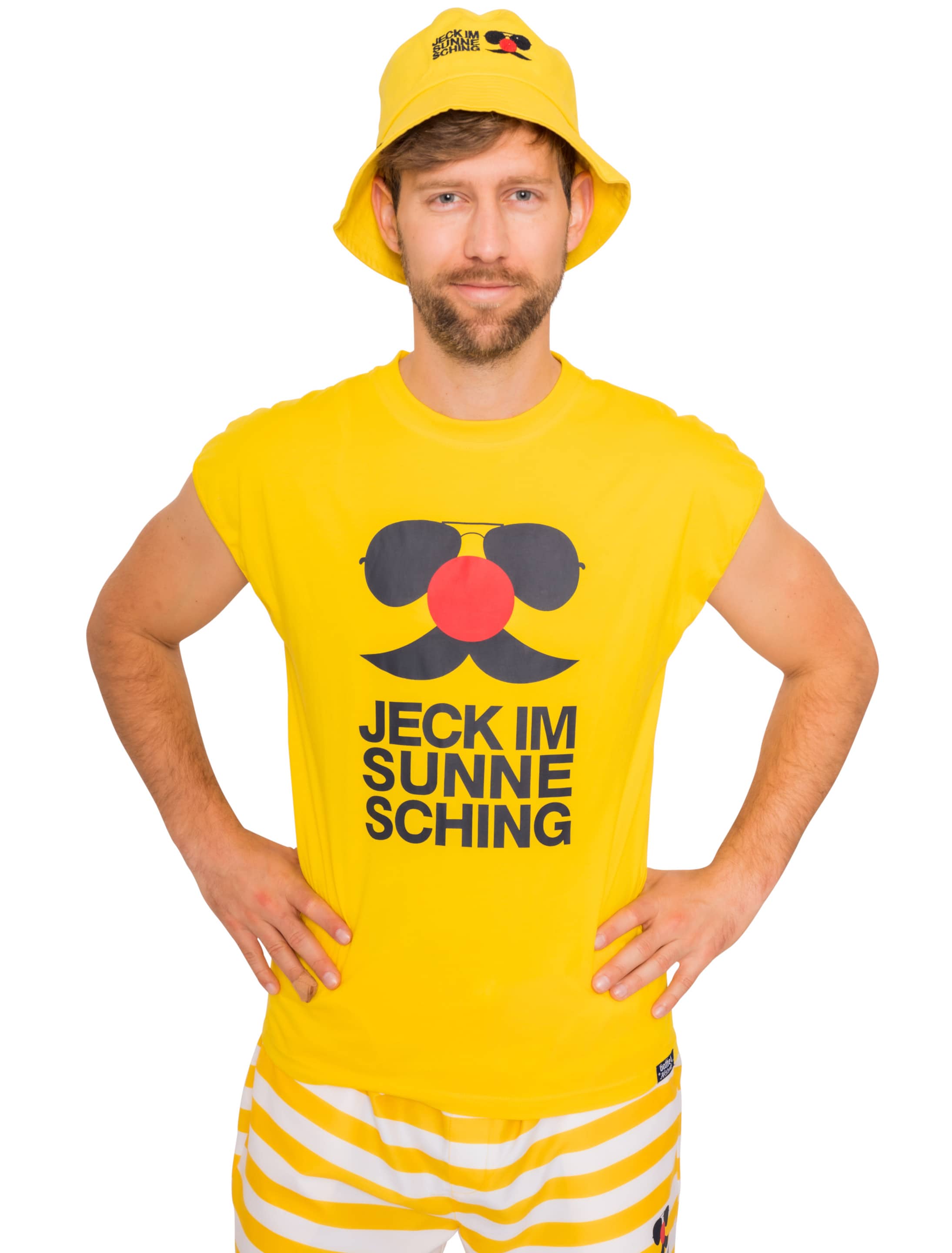 JIS T-Shirt Jeck im Sunnesching ärmellos Herren gelb S/M