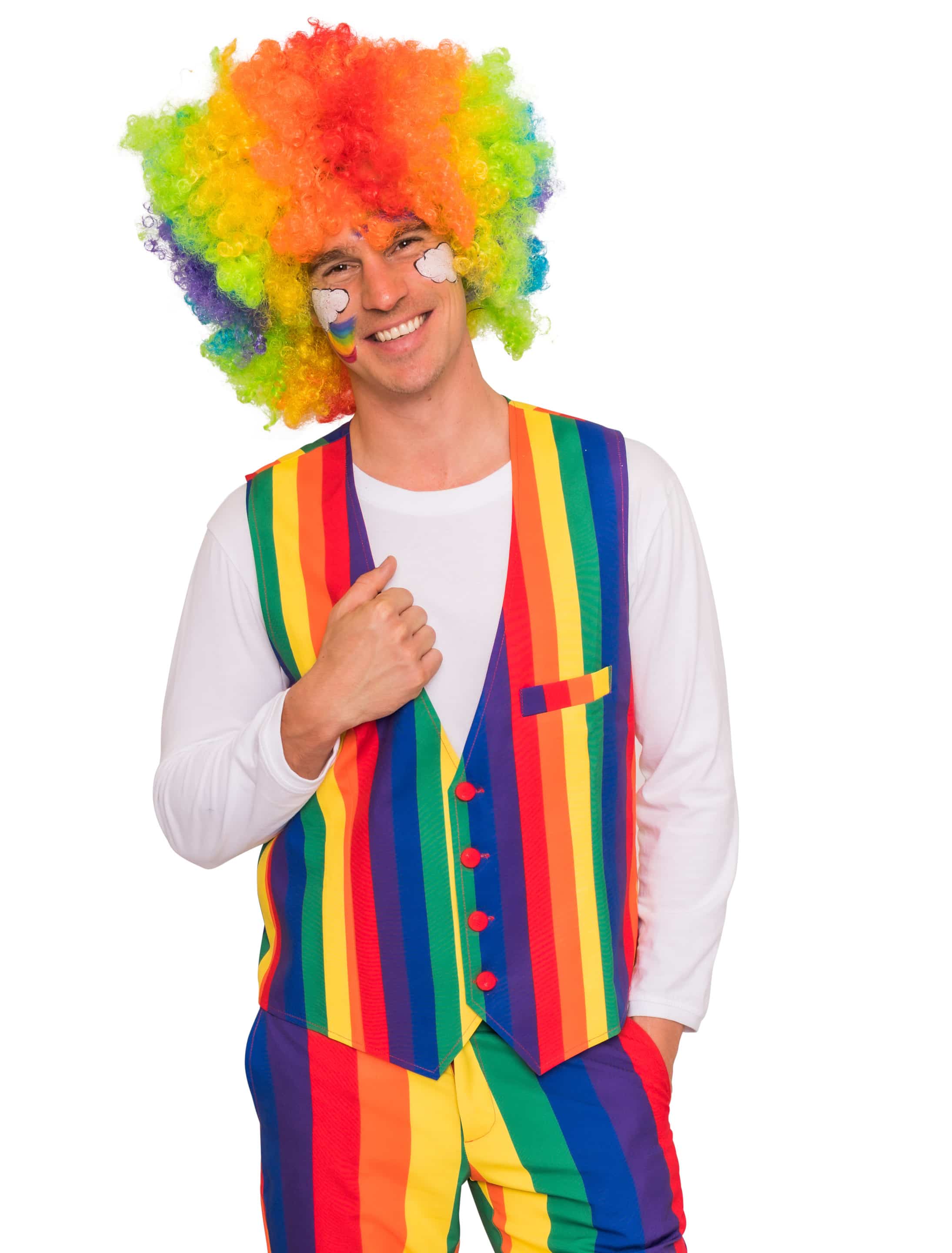 Weste Herren Regenbogen rainbow S/M