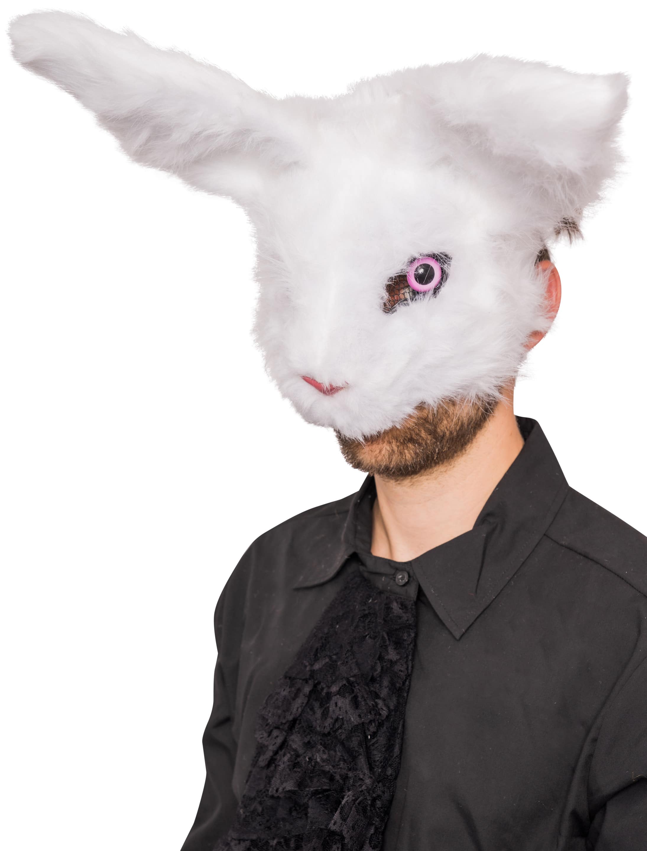 Maske Hase weiß