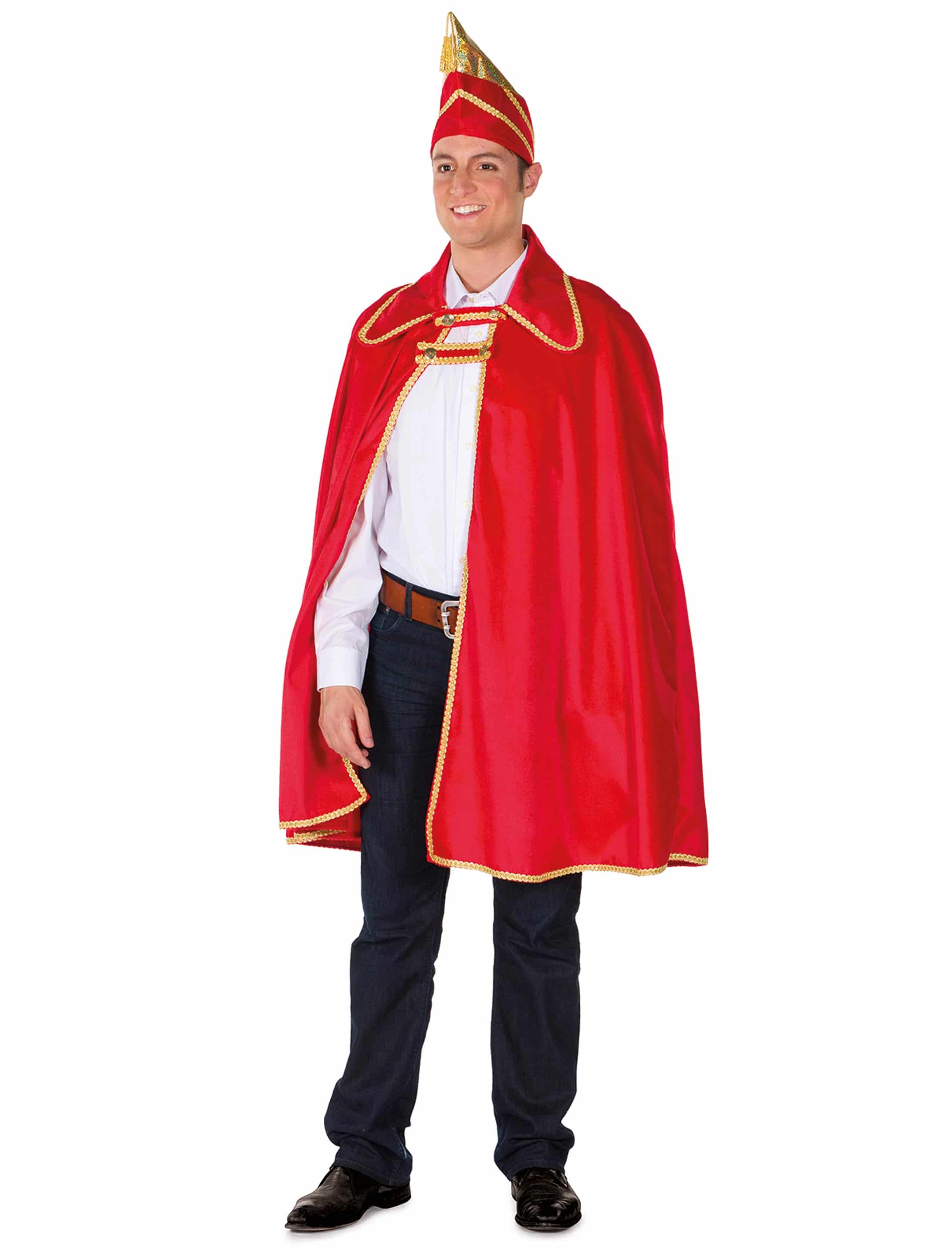 Cape Prinz Herren 2-tlg. Herren rot one size