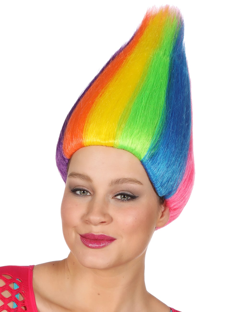 Perücke Troll Regenbogen Perücke Troll Regenbogen