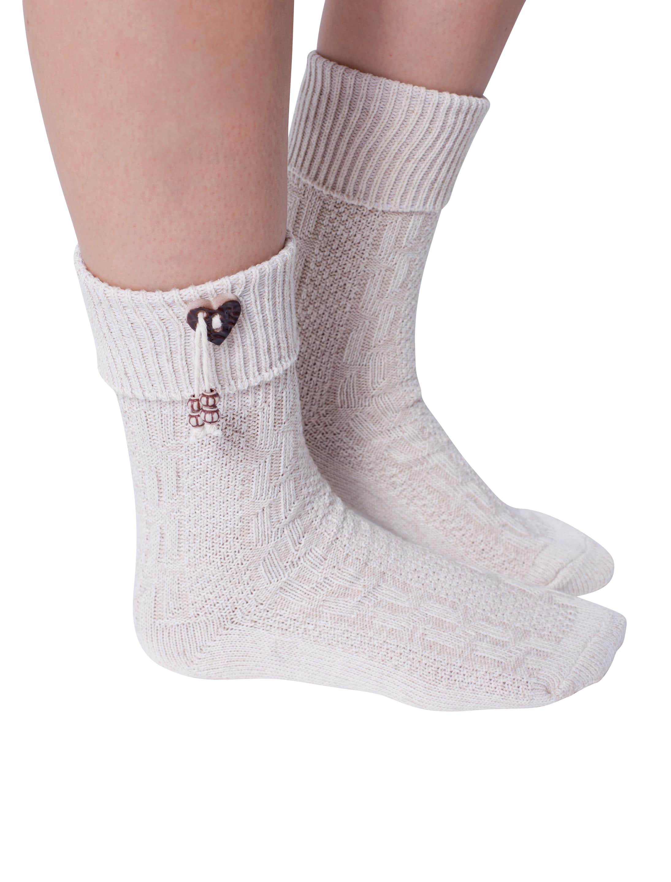 Trachtensocken Damen beige 39-42