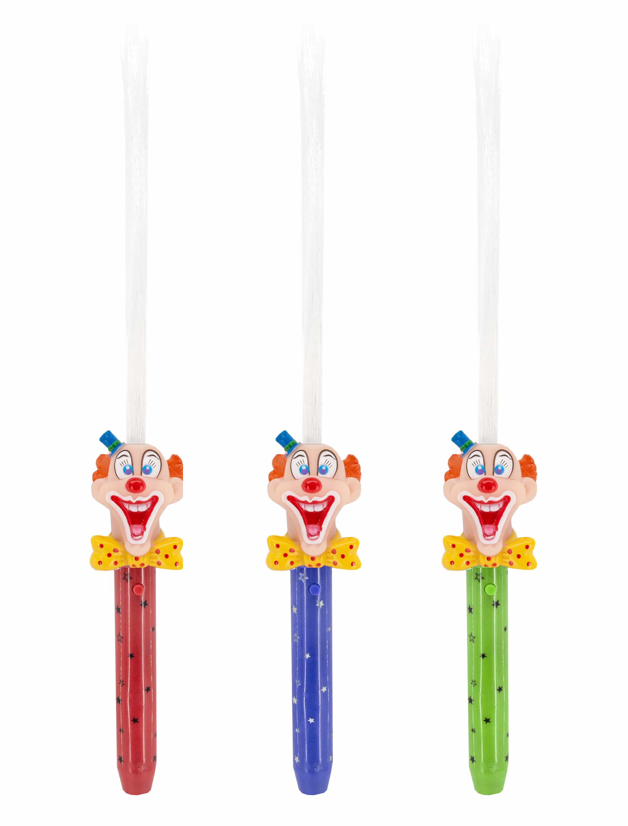LED Fiberglasstab mit Clown sortiert bunt