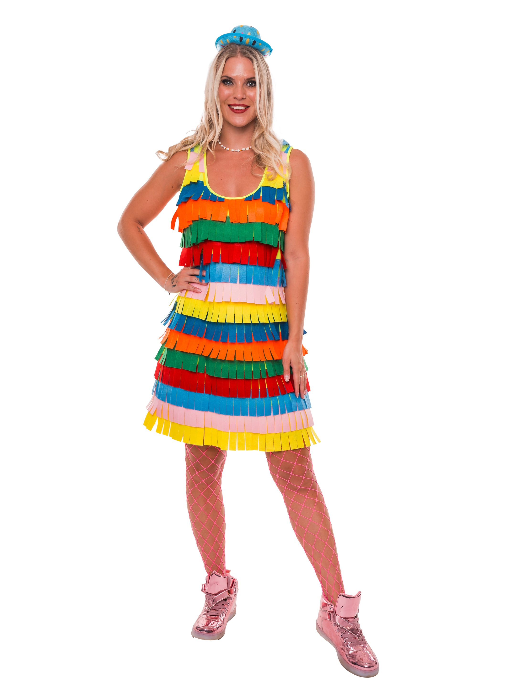 Kleid Pinata Damen bunt S/M
