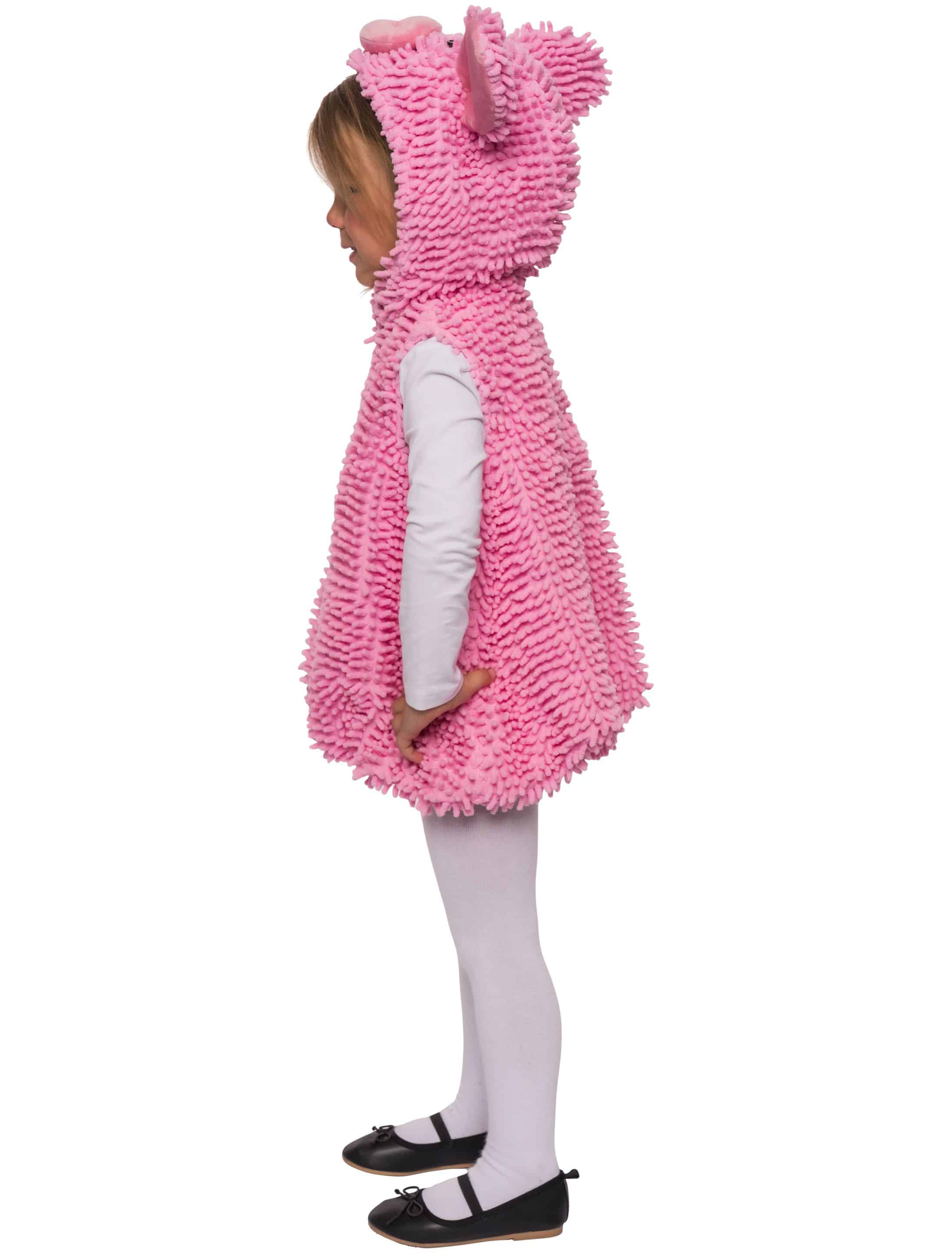 Kleid Schwein Kinder pink 98-104
