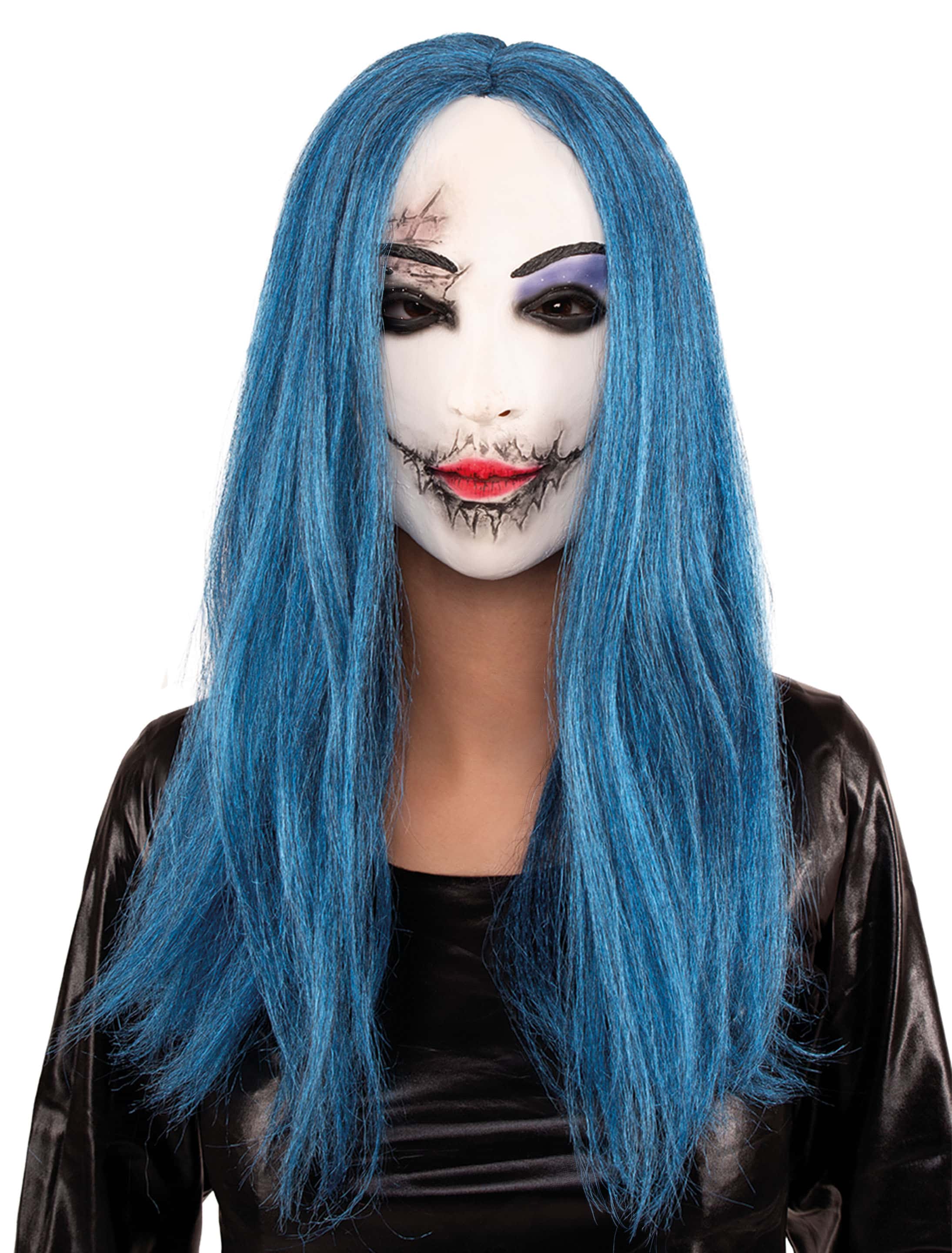 Maske Horror Geisha türkis Maske Horror Geisha türkis