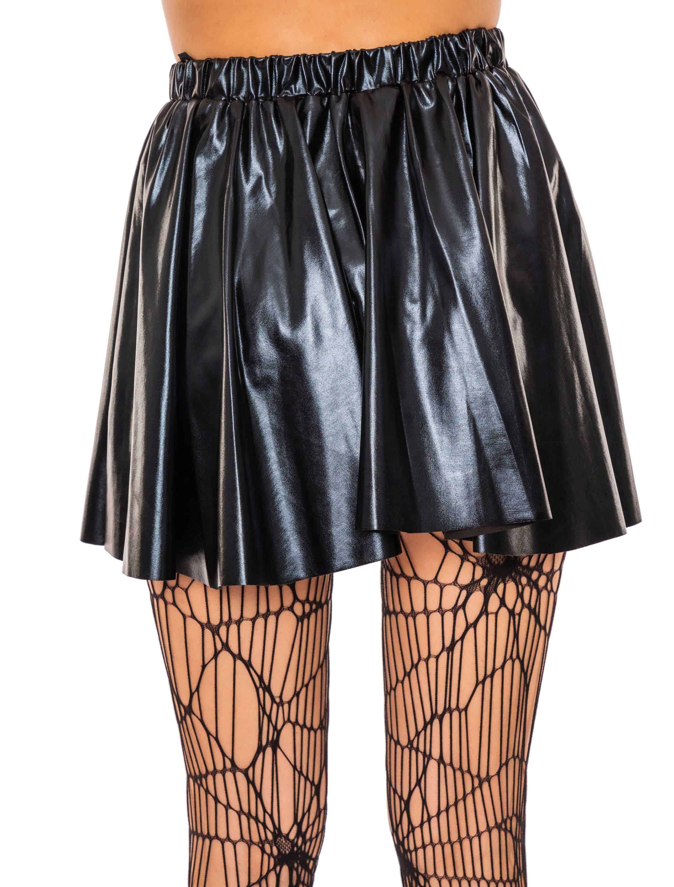 Rock metallic Damen schwarz one size