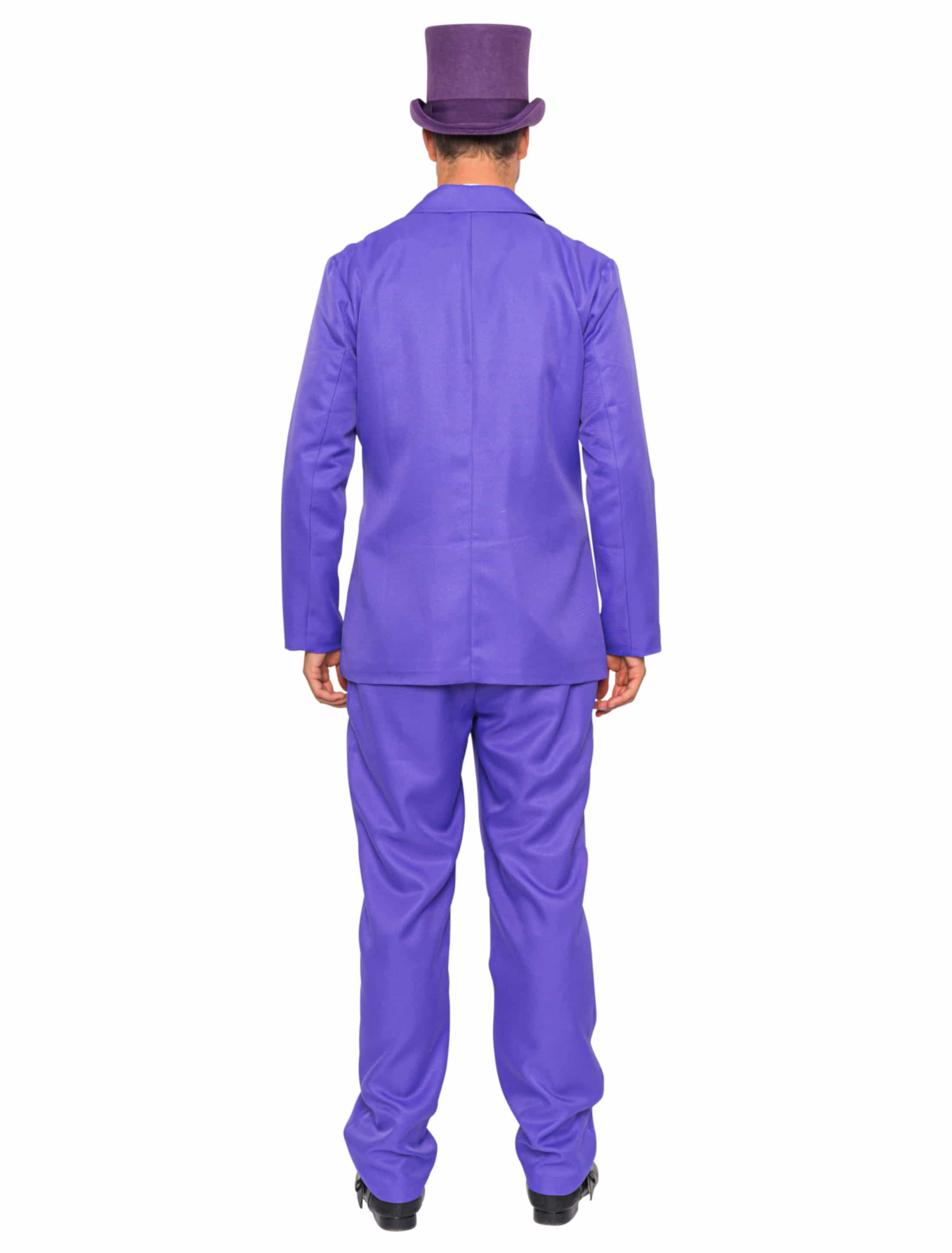 Anzug Schurke Herren 2-tlg. violett 3XL