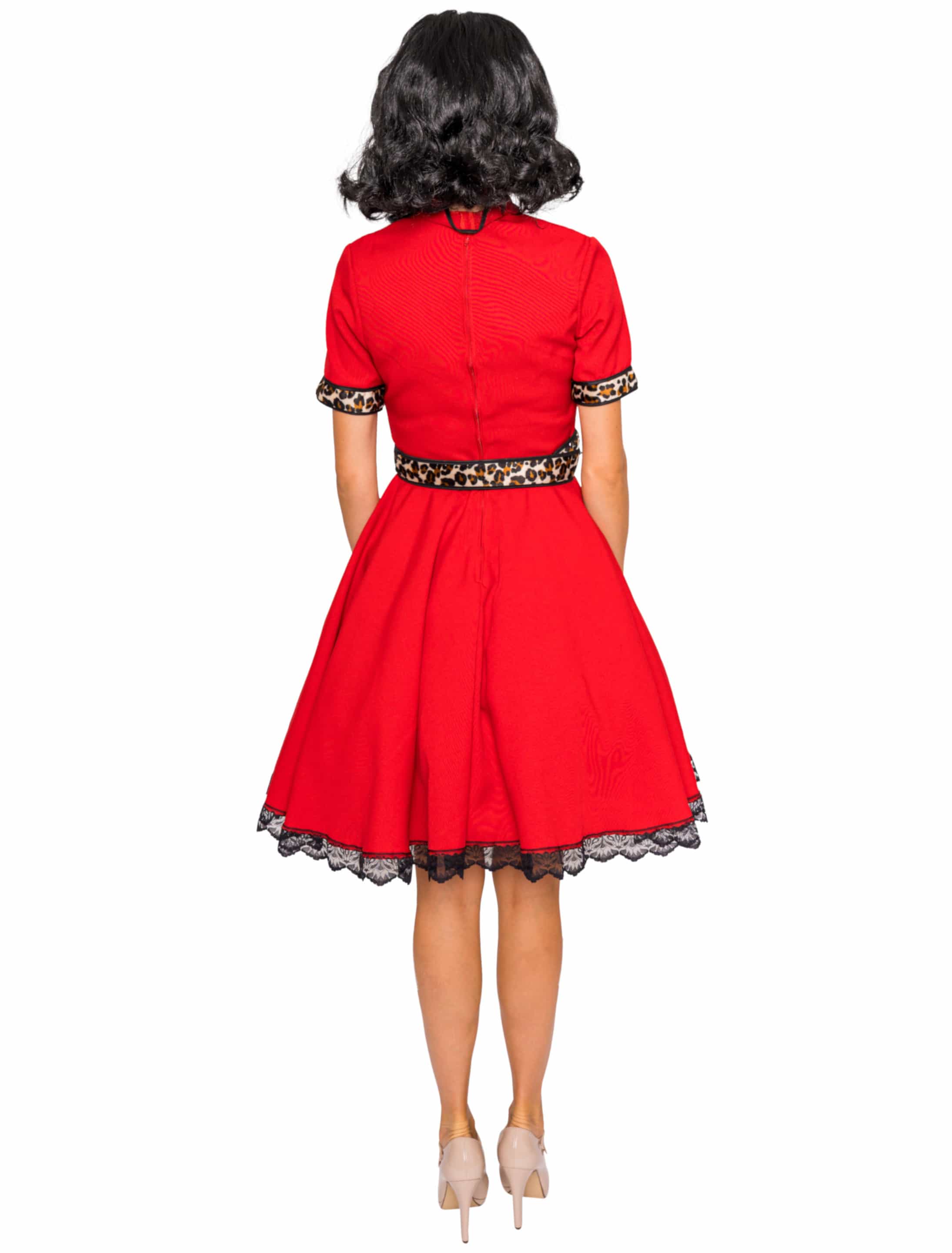 Kleid 2-tlg. rot XL