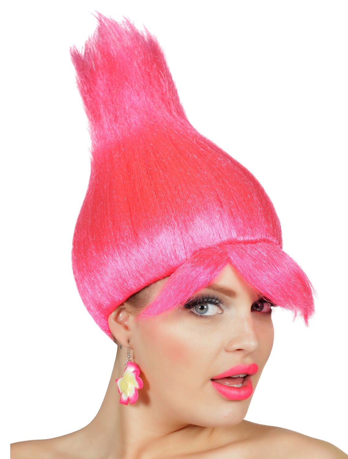 Perücke Troll pink Perücke Troll pink