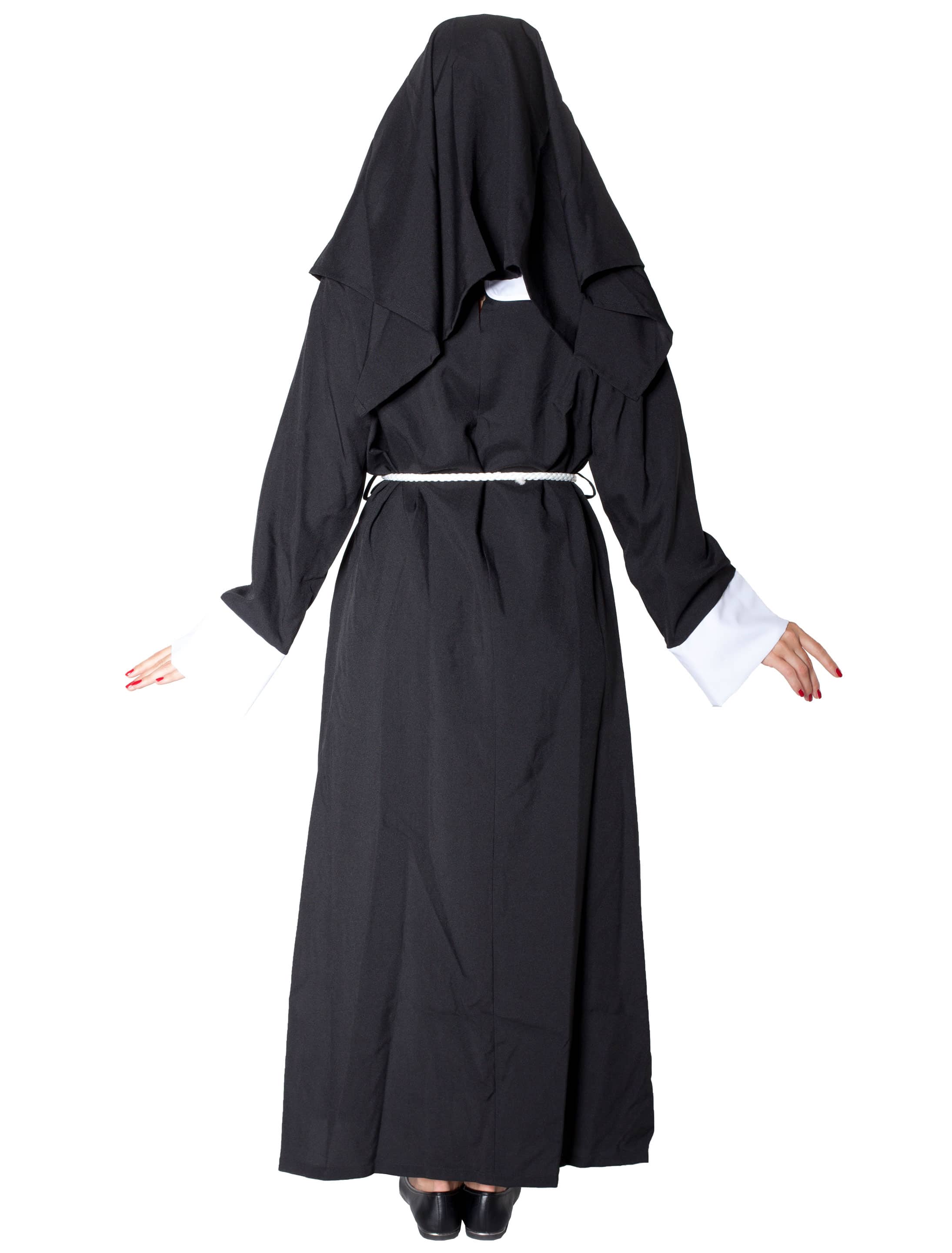 Nonne Damen 3-tlg. schwarz/weiß 46