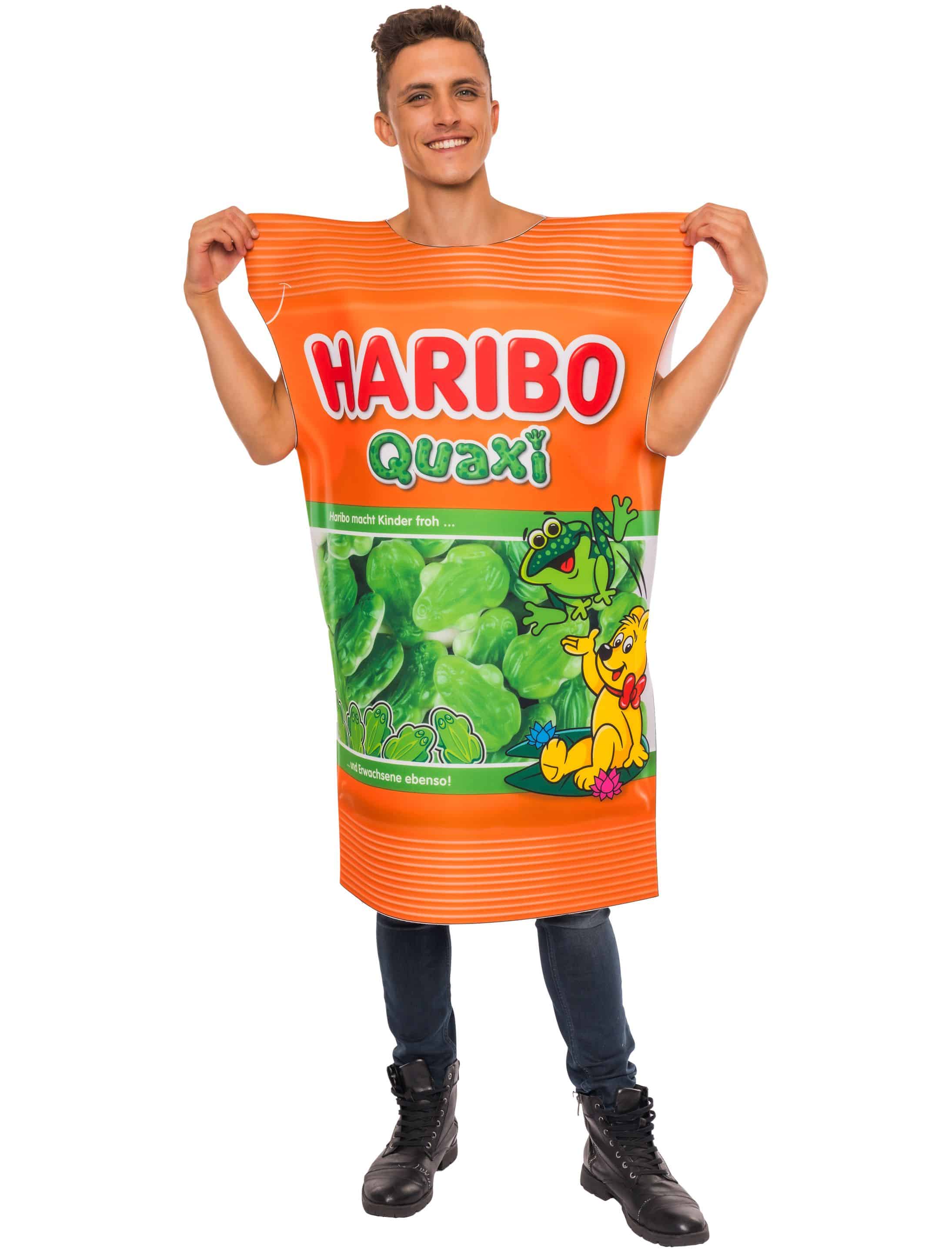 Kostüm HARIBO Quaxi Erwachsene weiß/grün one size