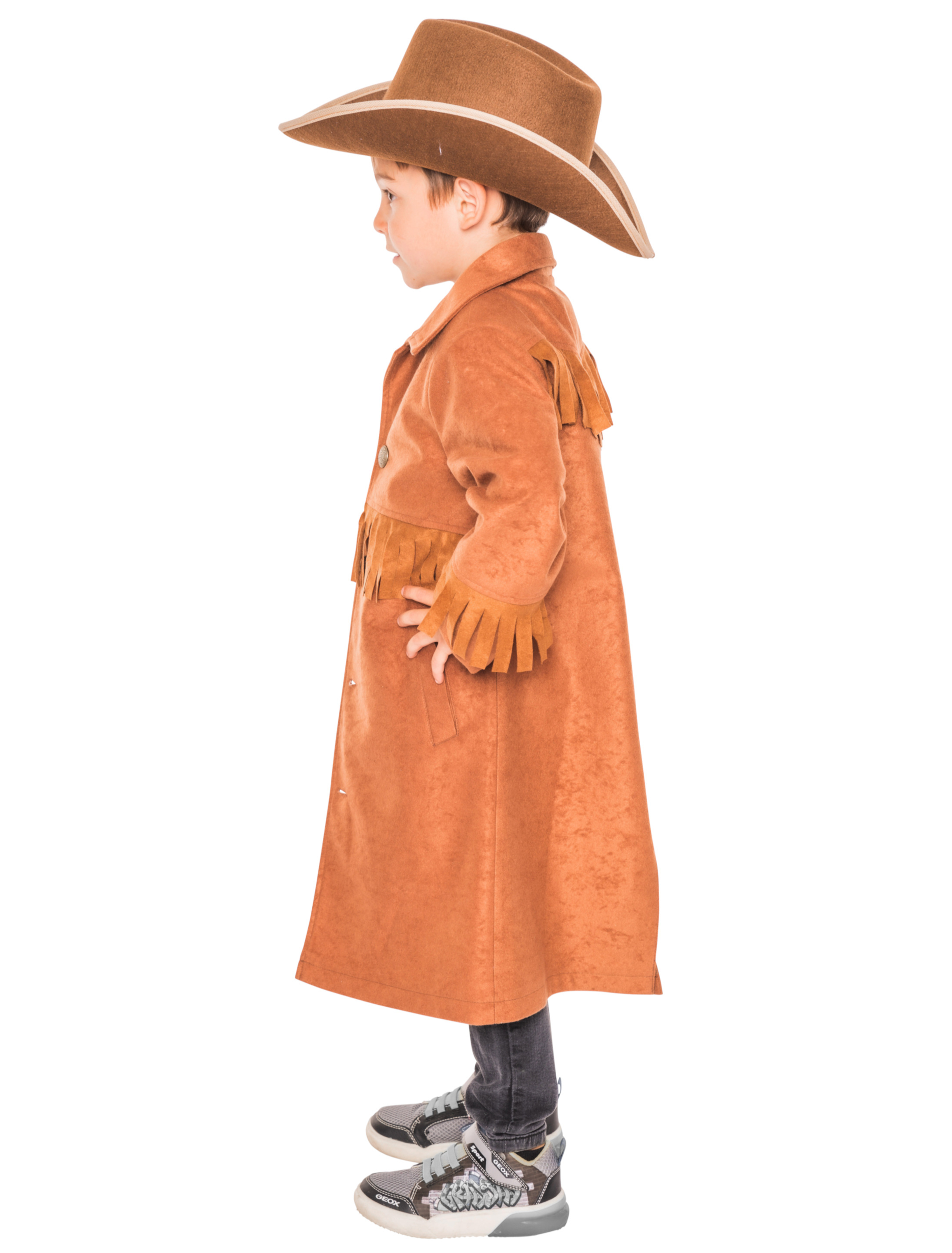 Mantel Cowboy Kinder braun 116-128