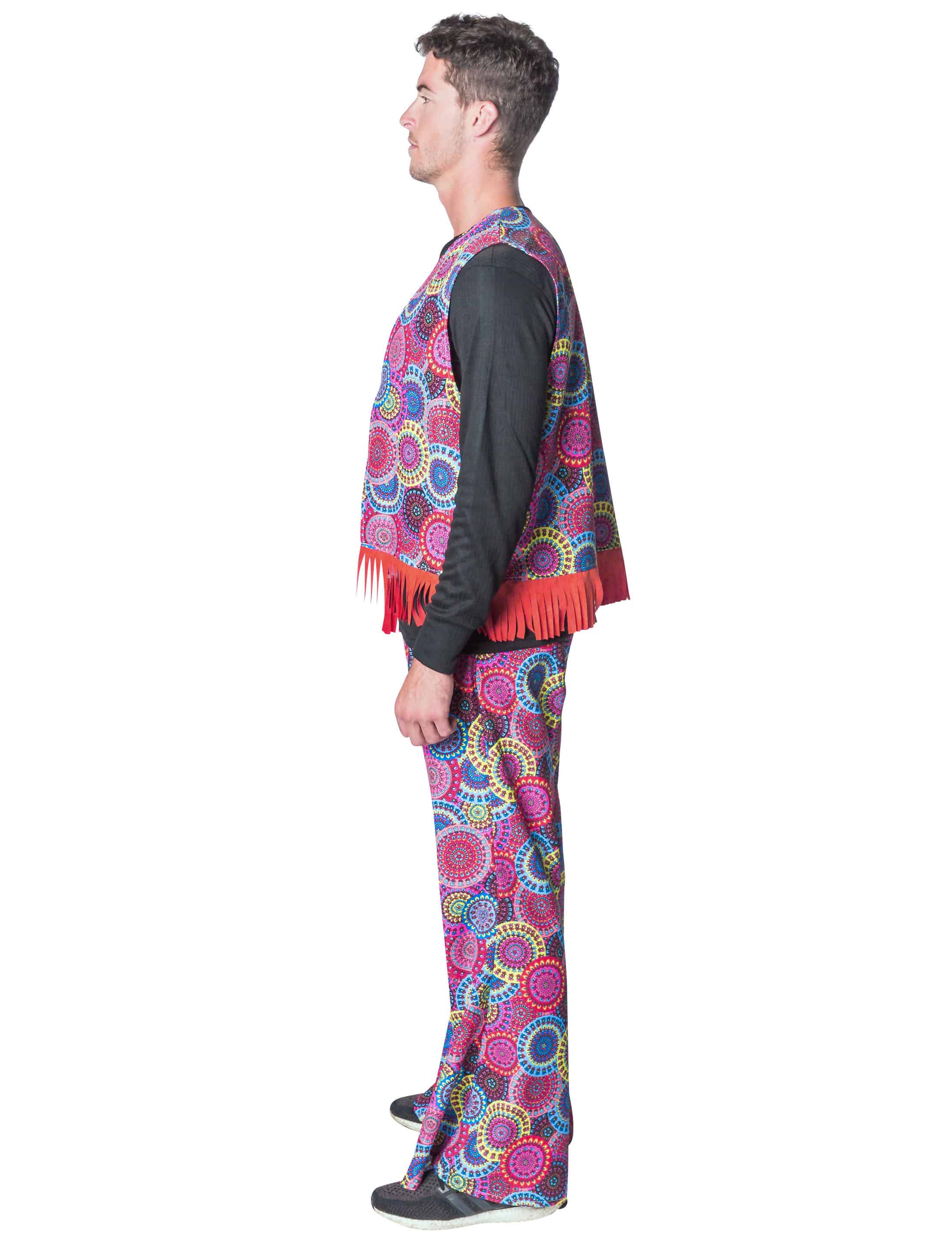 Schlaghose Hippie Herren rot 54-56