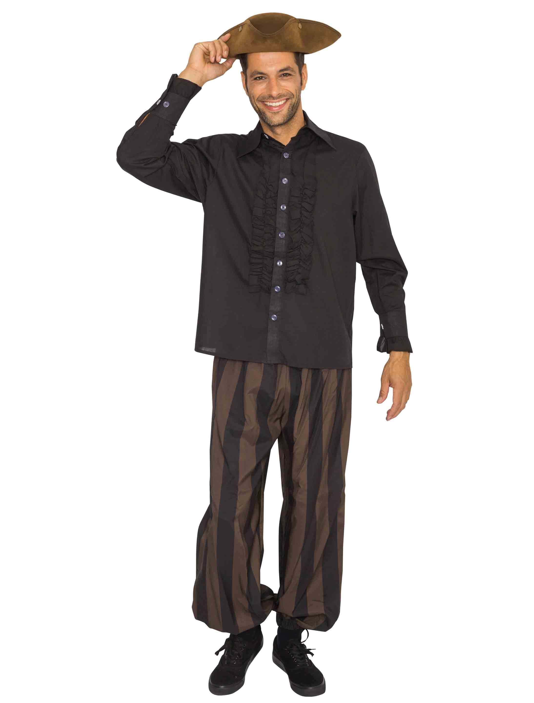 Rüschenhemd Herren schwarz 5XL Rüschenhemd Herren schwarz 5XL