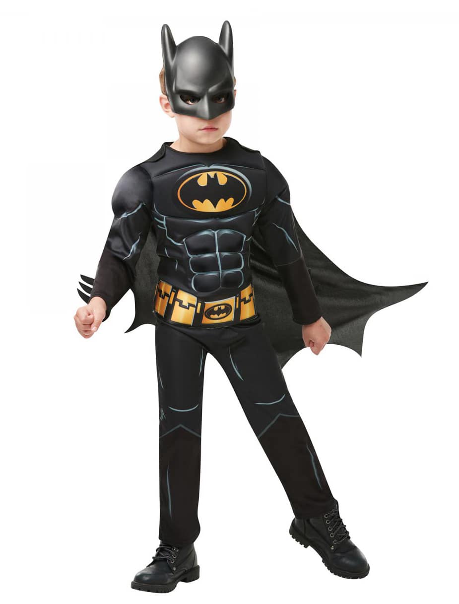 Batman Core Kinder 2tlg. schwarz 5-6 Jahre