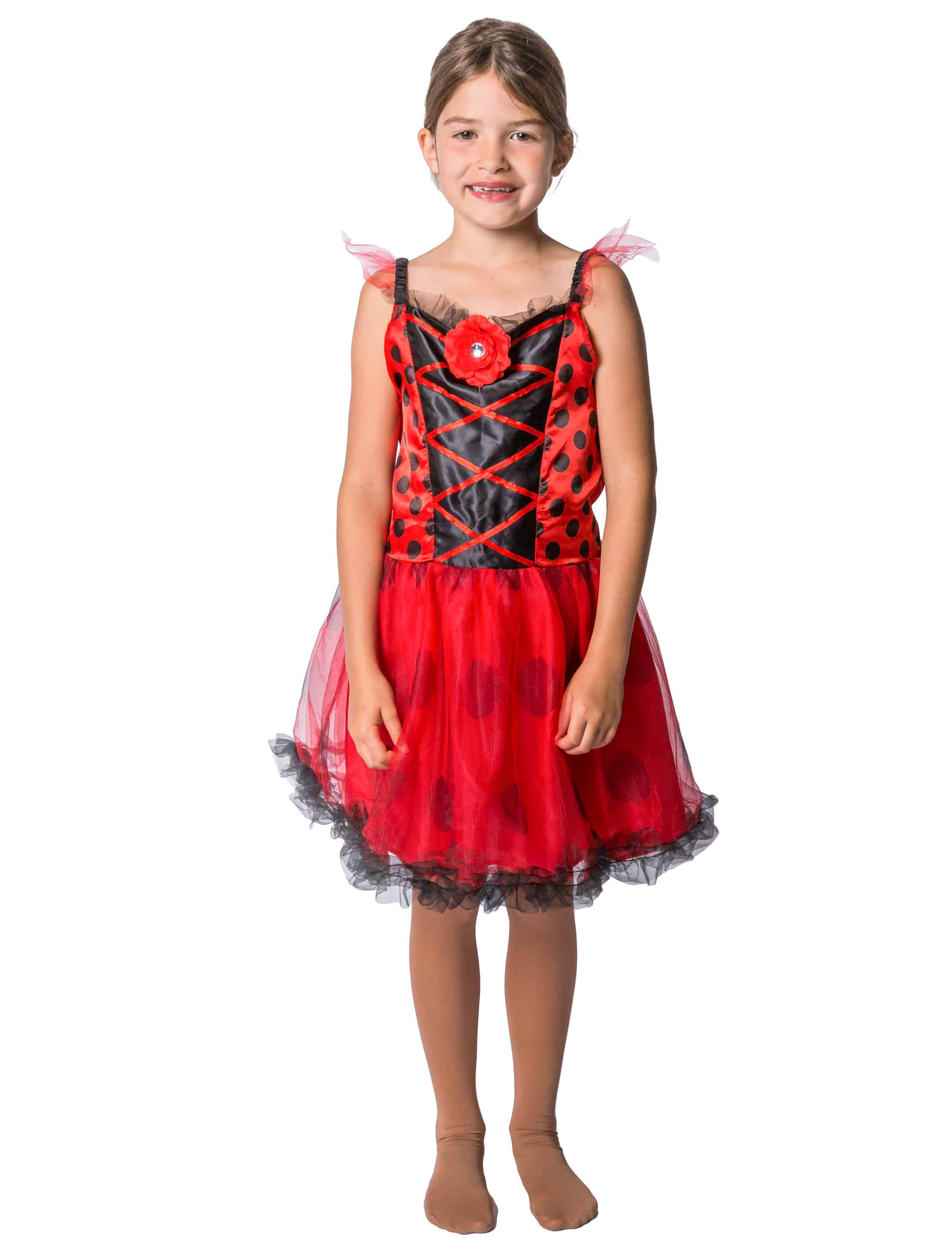 Kleid Marienkäfer Kinder schwarz/rot 7-8 Jahre Kleid Marienkäfer Kinder schwarz/rot 7-8 Jahre
