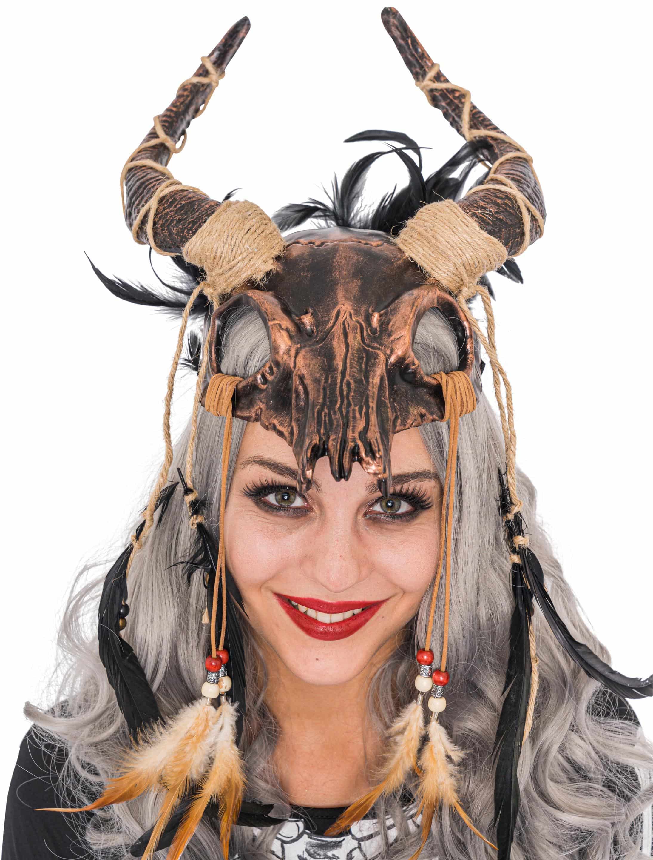 Maske Steampunk Ochse kupfer