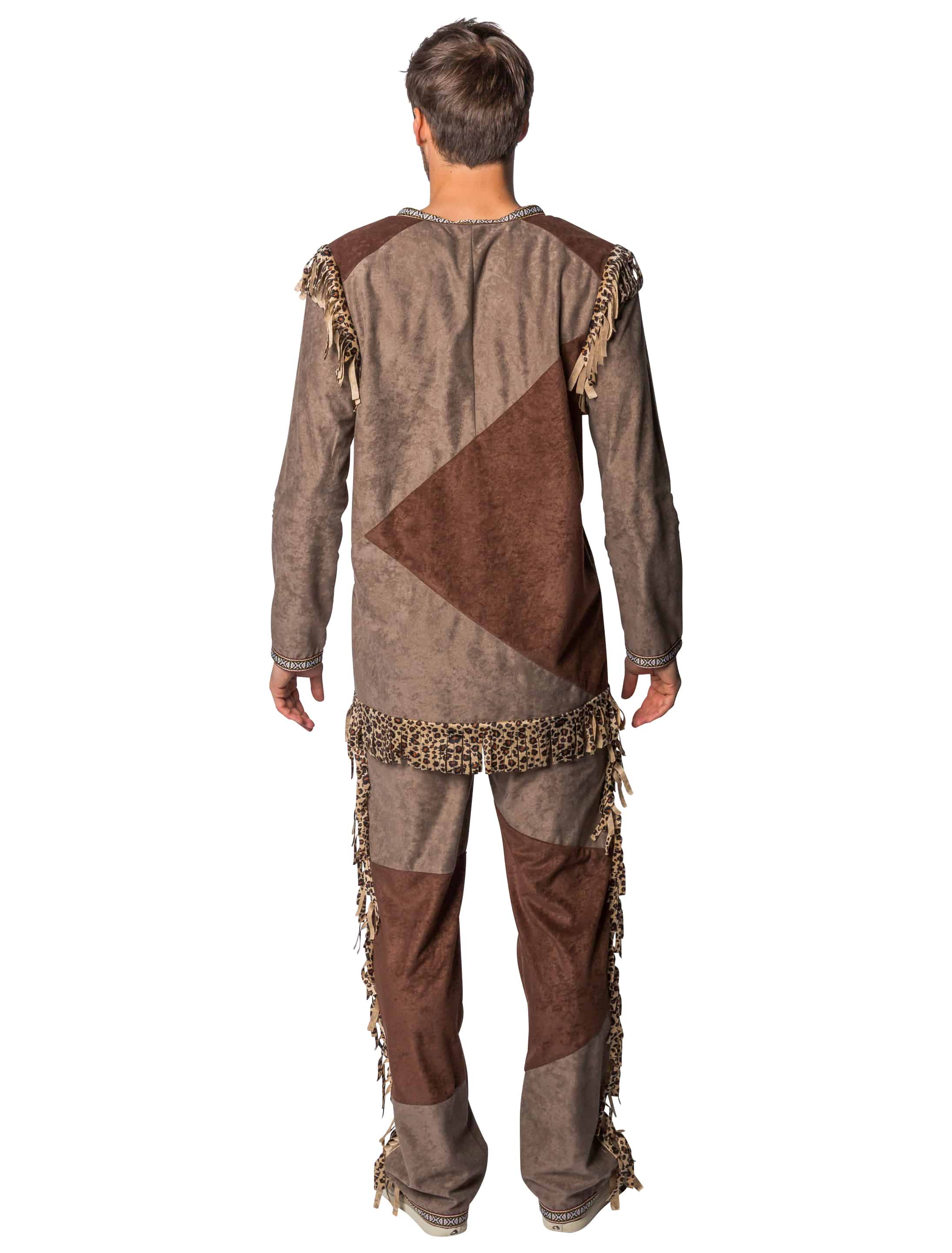 Shirt langarm Indianer Herren braun 3XL
