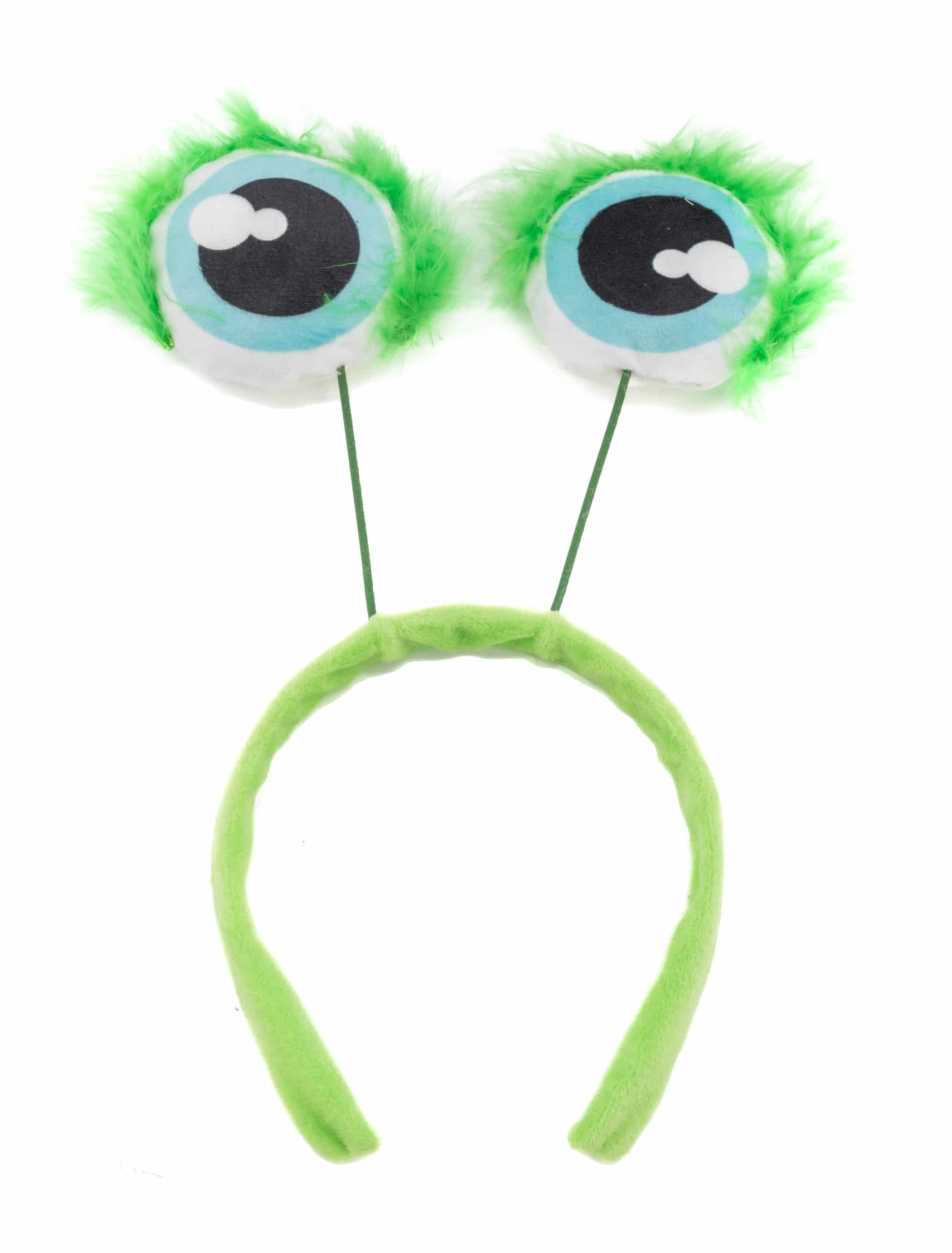 Haarreifen Alien Augen grün