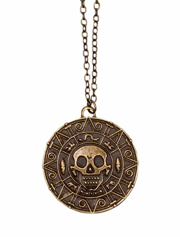 Halskette mit Amulett Totenkopf Halskette mit Amulett Totenkopf