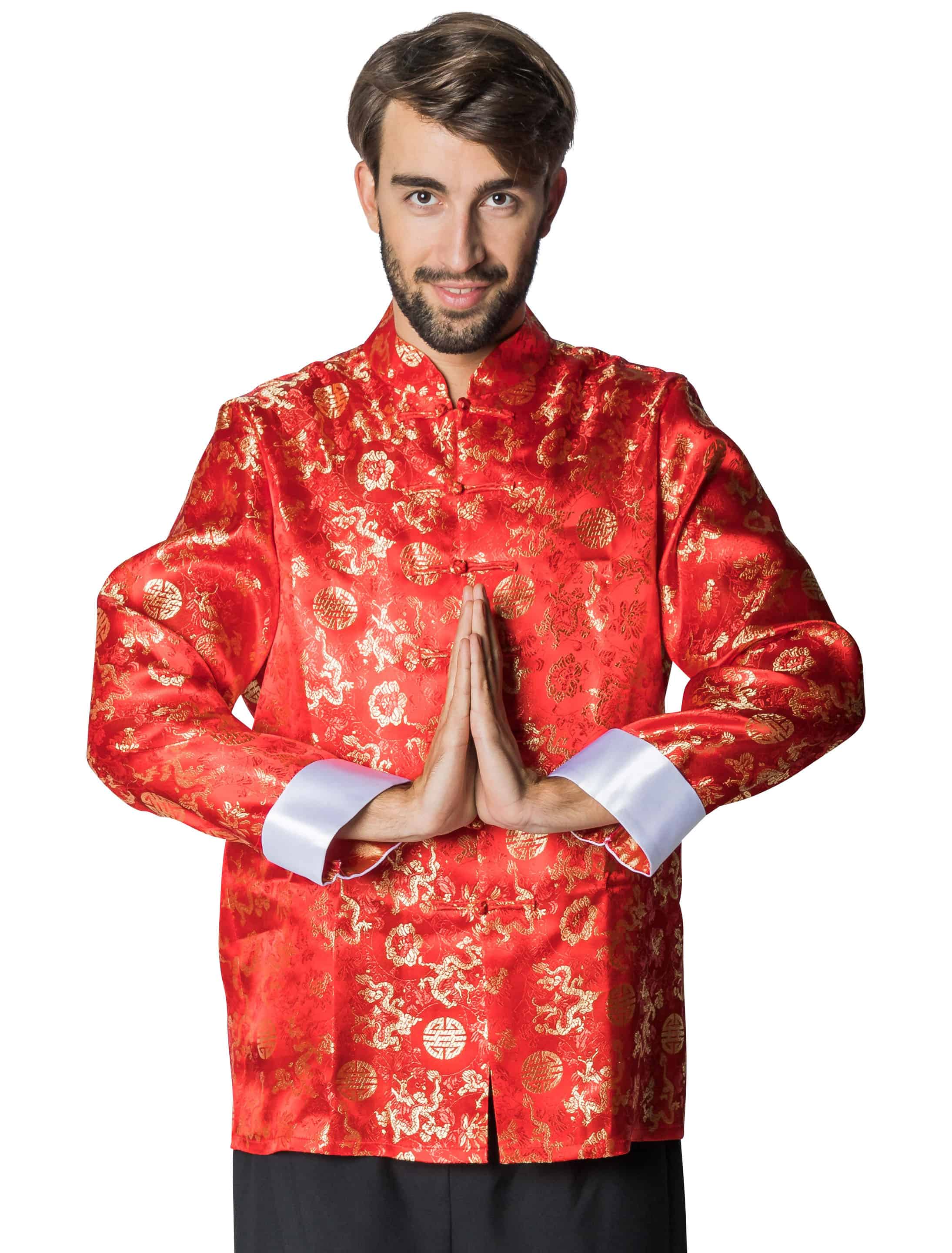Oberteil Tai Chi Herren rot S Oberteil Tai Chi Herren rot S