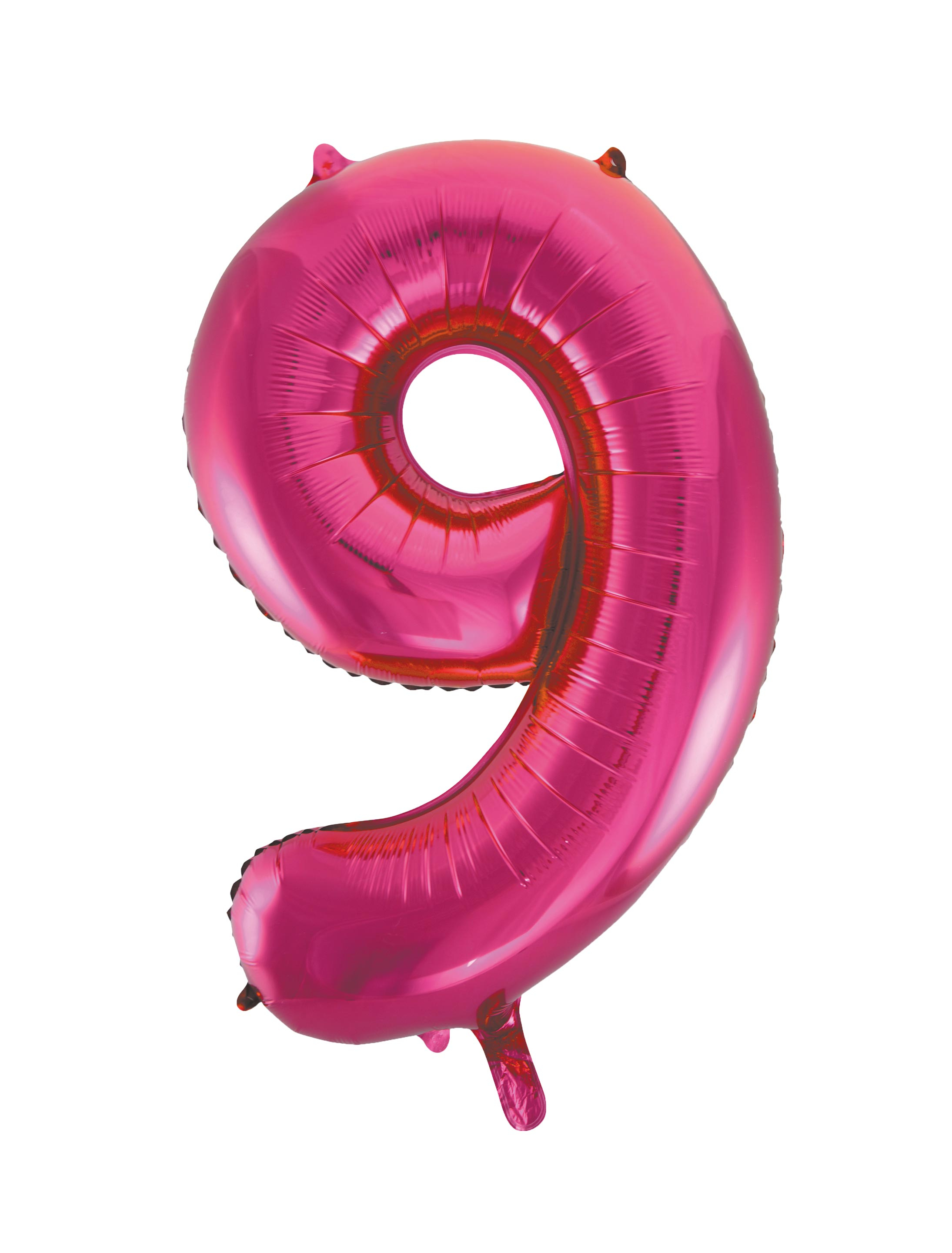 Folienballon Zahl 9 pink L