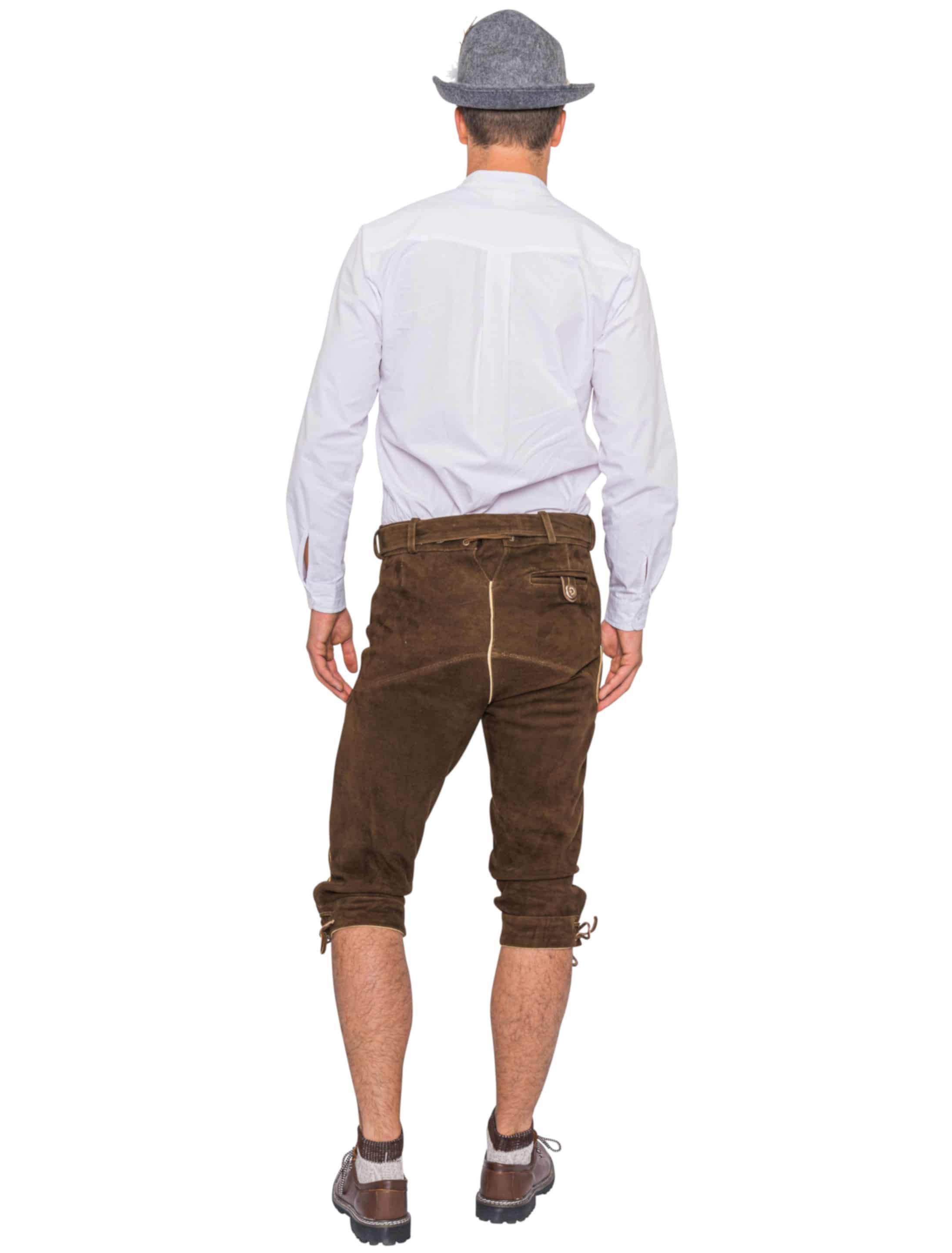 Lederhose Toni Herren braun XS