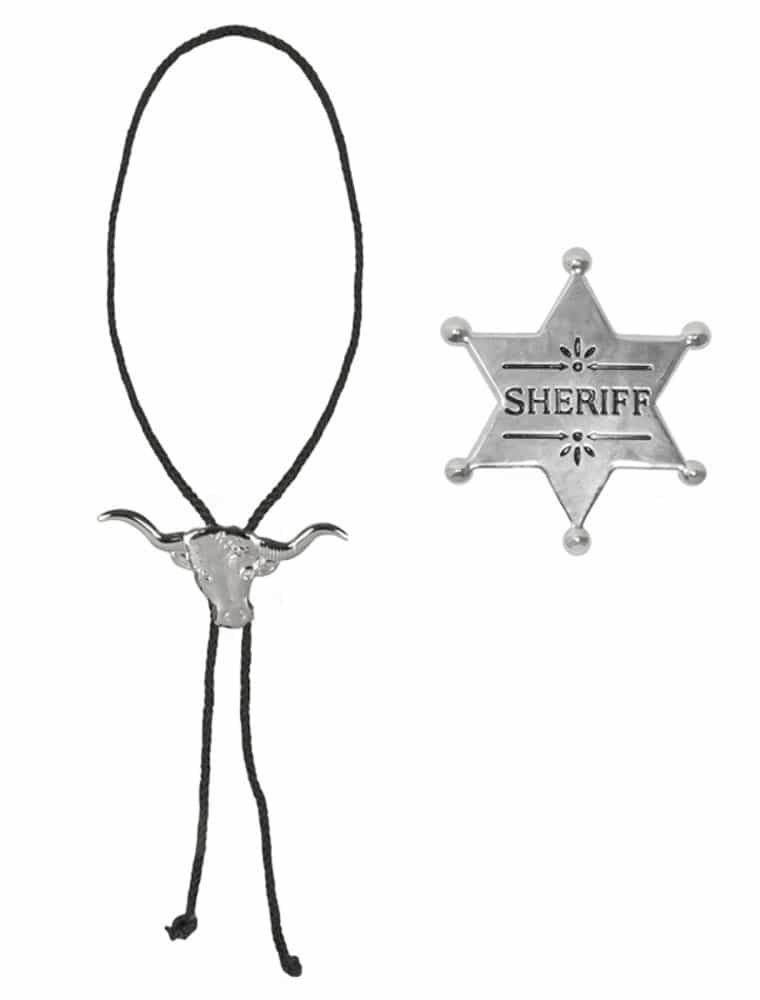 Cowboy Set Kette und Sheriffstern