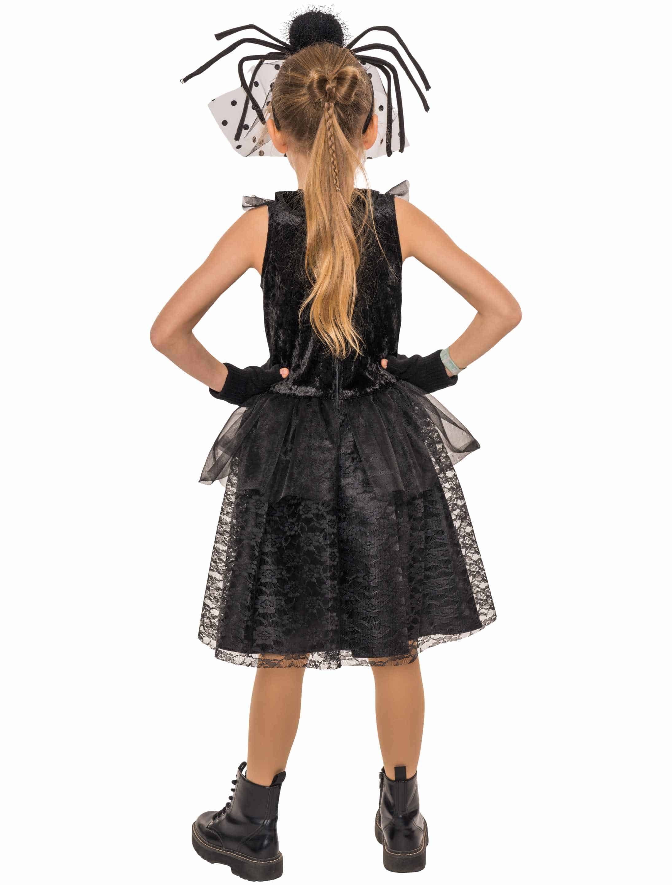 Kleid Gothic Schulmädchen Damen schwarz 164