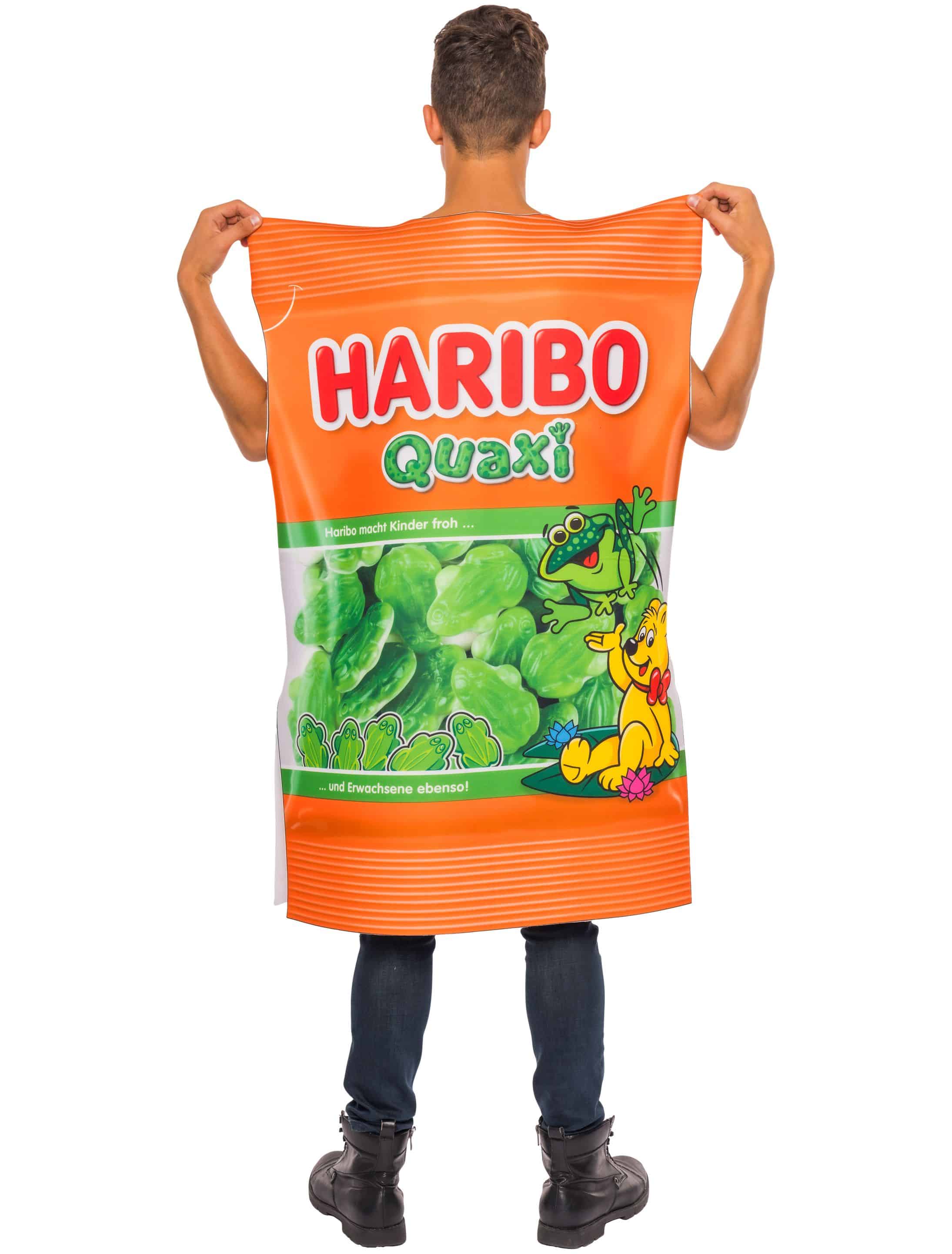 Kostüm HARIBO Quaxi Erwachsene weiß/grün one size
