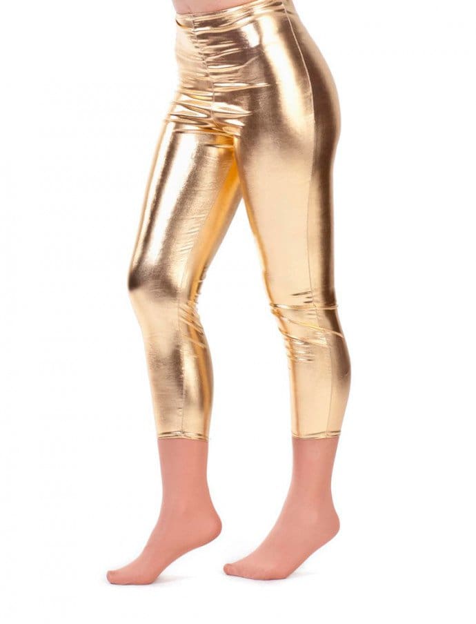 Leggings metallic gold XS