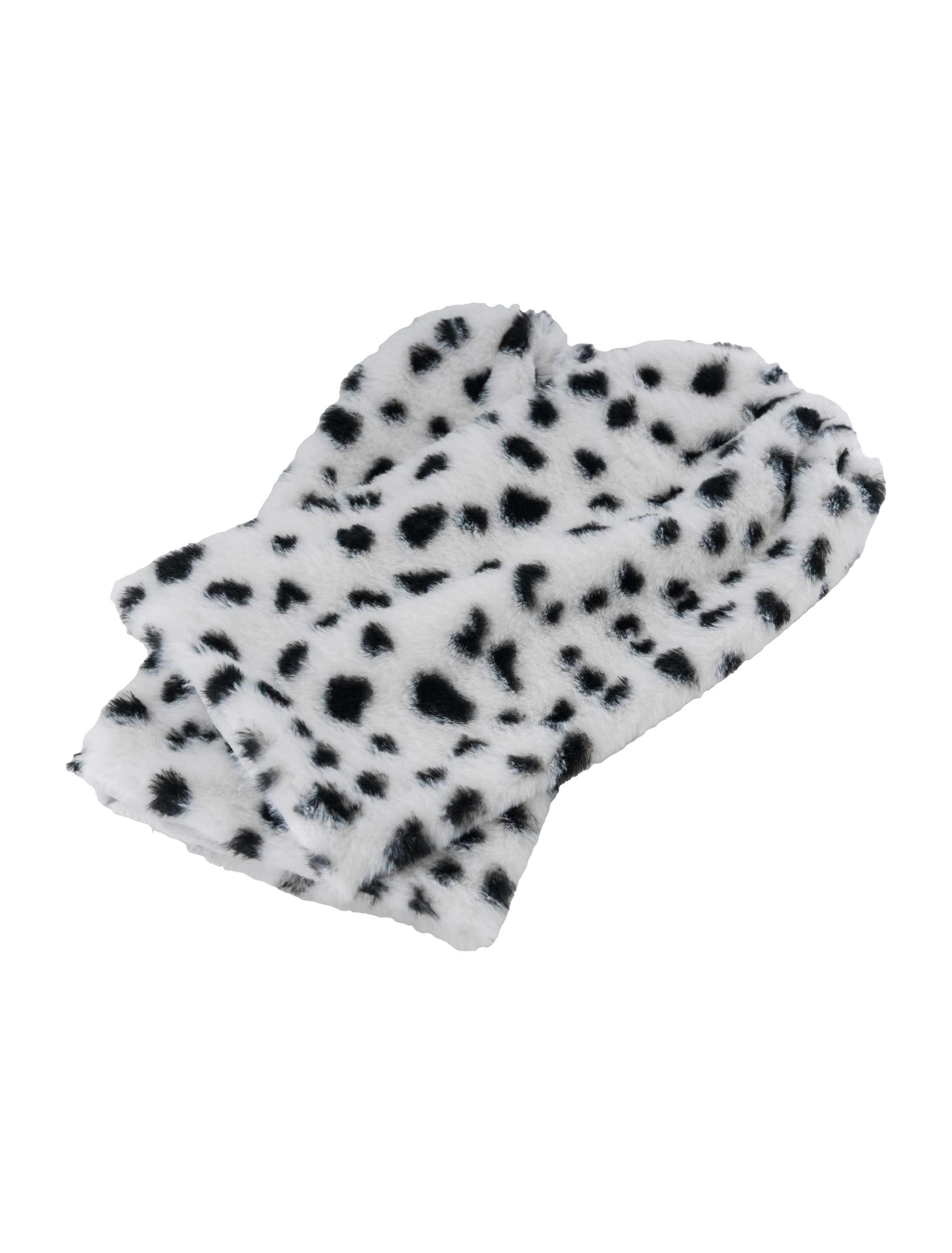 Beinstulpen Plüsch Dalmatiner 40cm schwarz/weiß one size