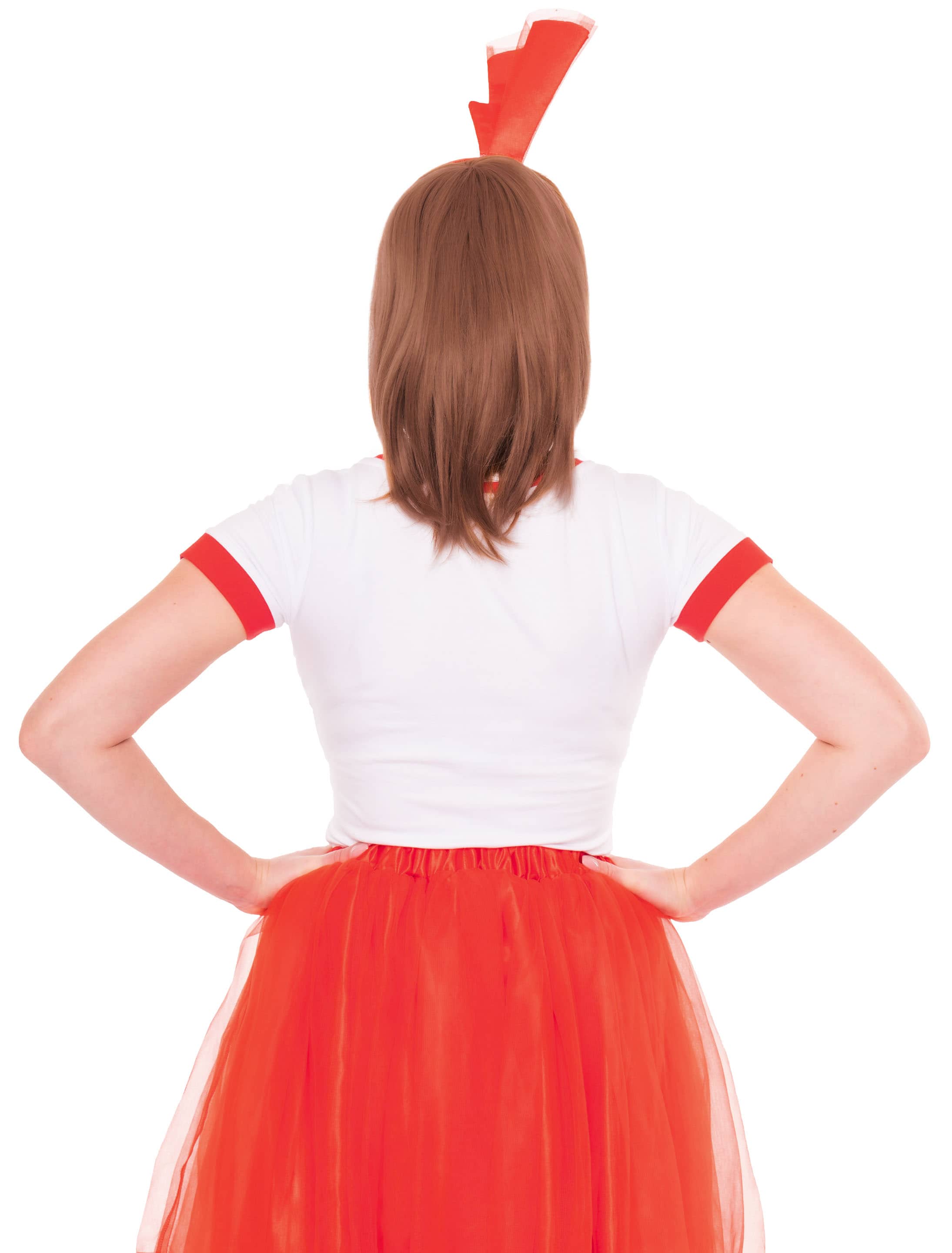 T-Shirt kinder Schoko-Bons Damen rot/weiß XL