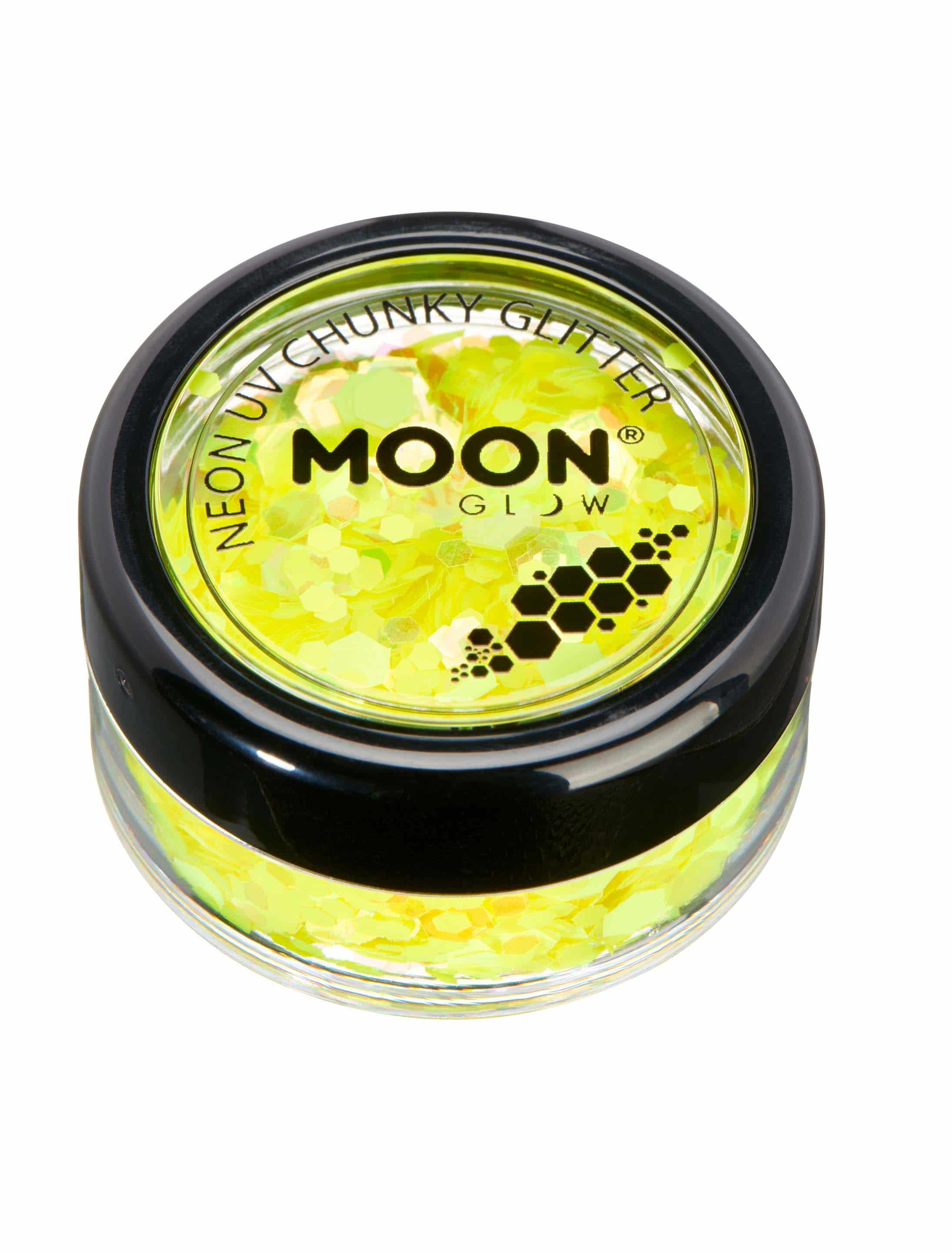 Glitzer Chunky Neon UV 3g neongelb