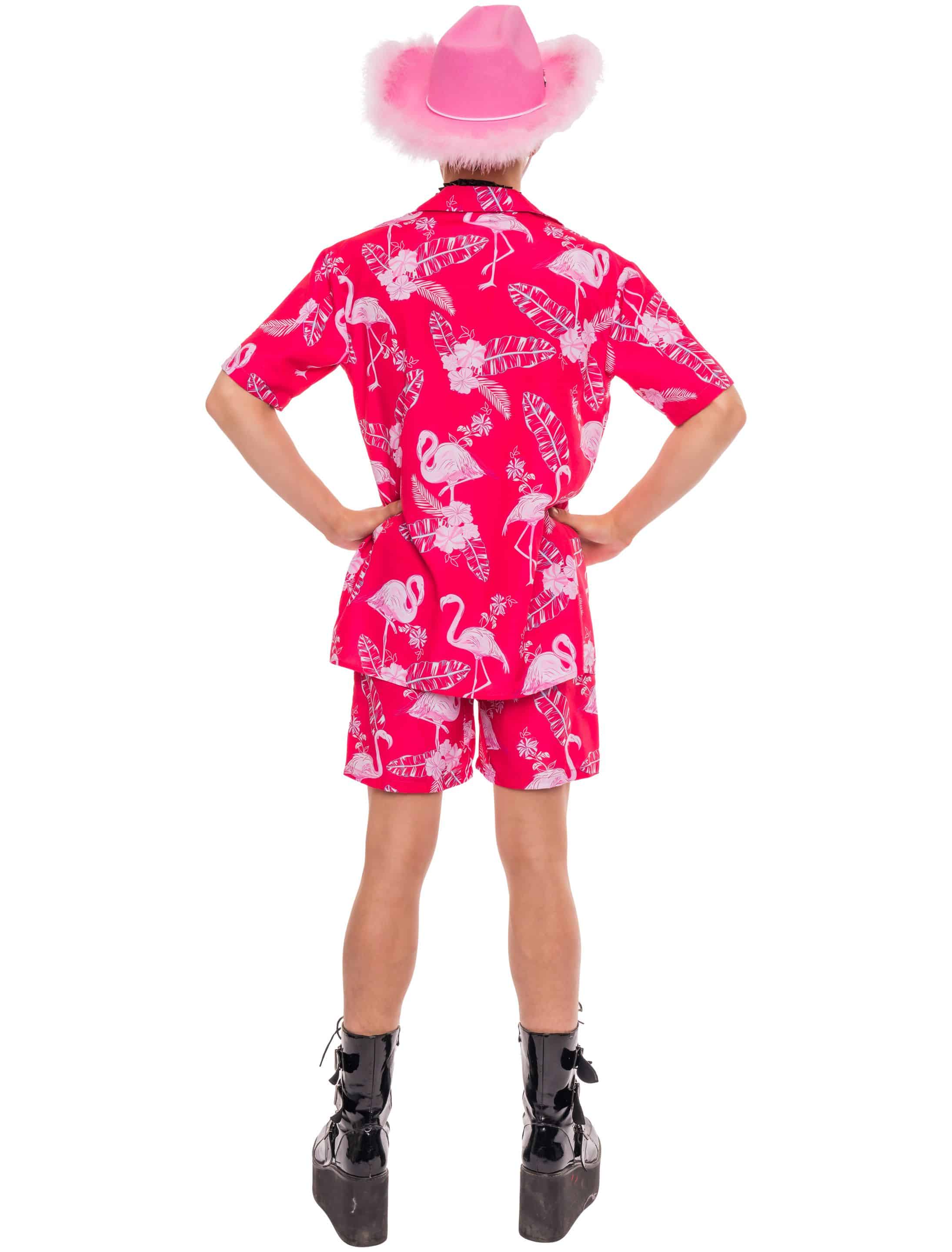 Set Hawaii Herren 2-tlg. Herren rot 4XL