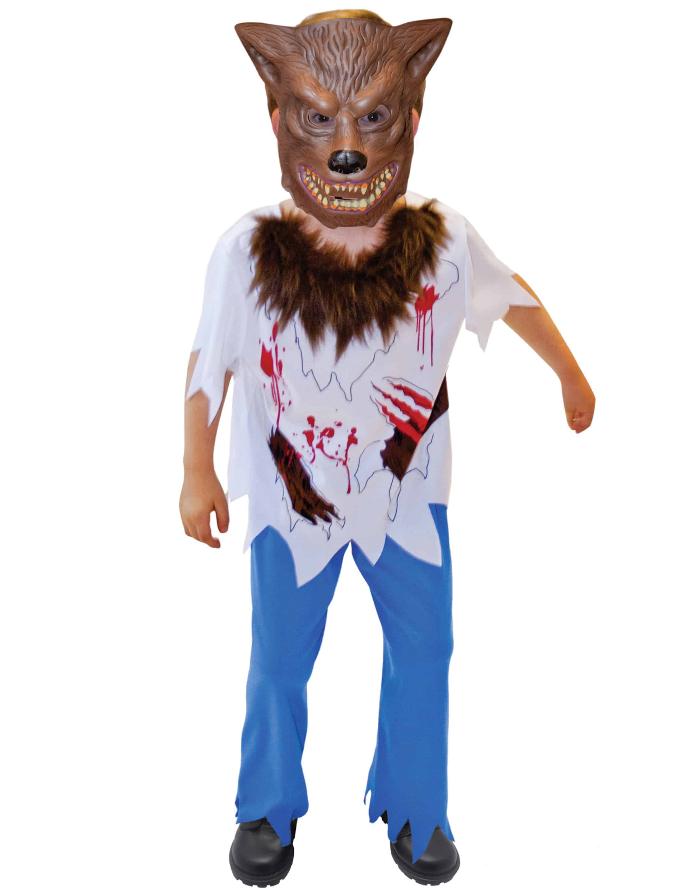 Kostüm Werwolf 3tlg. bunt 6-8 Jahre Kostüm Werwolf 3tlg. bunt 6-8 Jahre